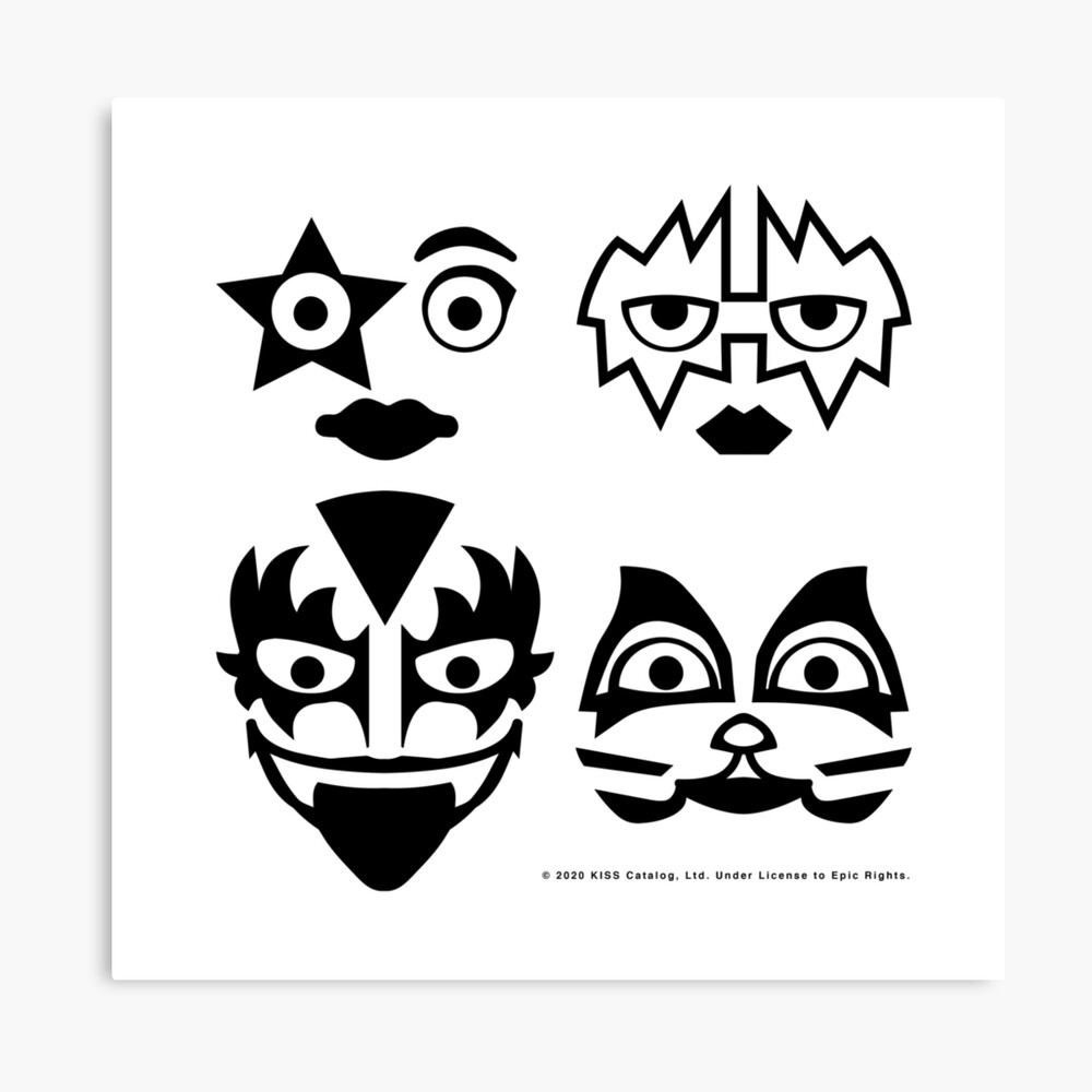 Kiss Makeup Template Printable