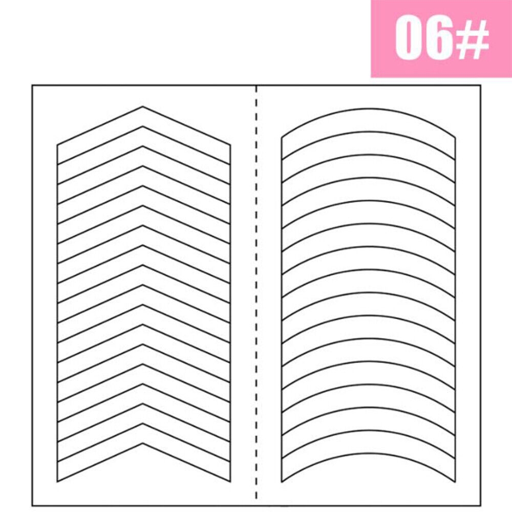 Kitcheniva French Manicure Nail Art Tips DIY Guide Sticker Michaels