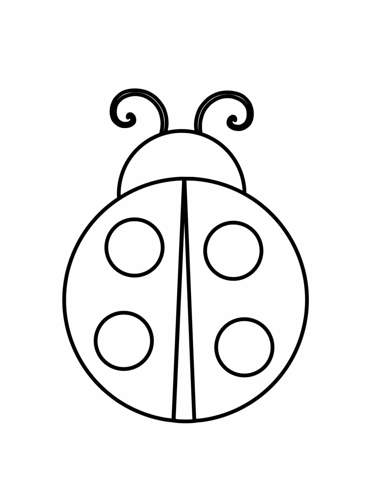 Ladybug FREE Printable Template Planerium