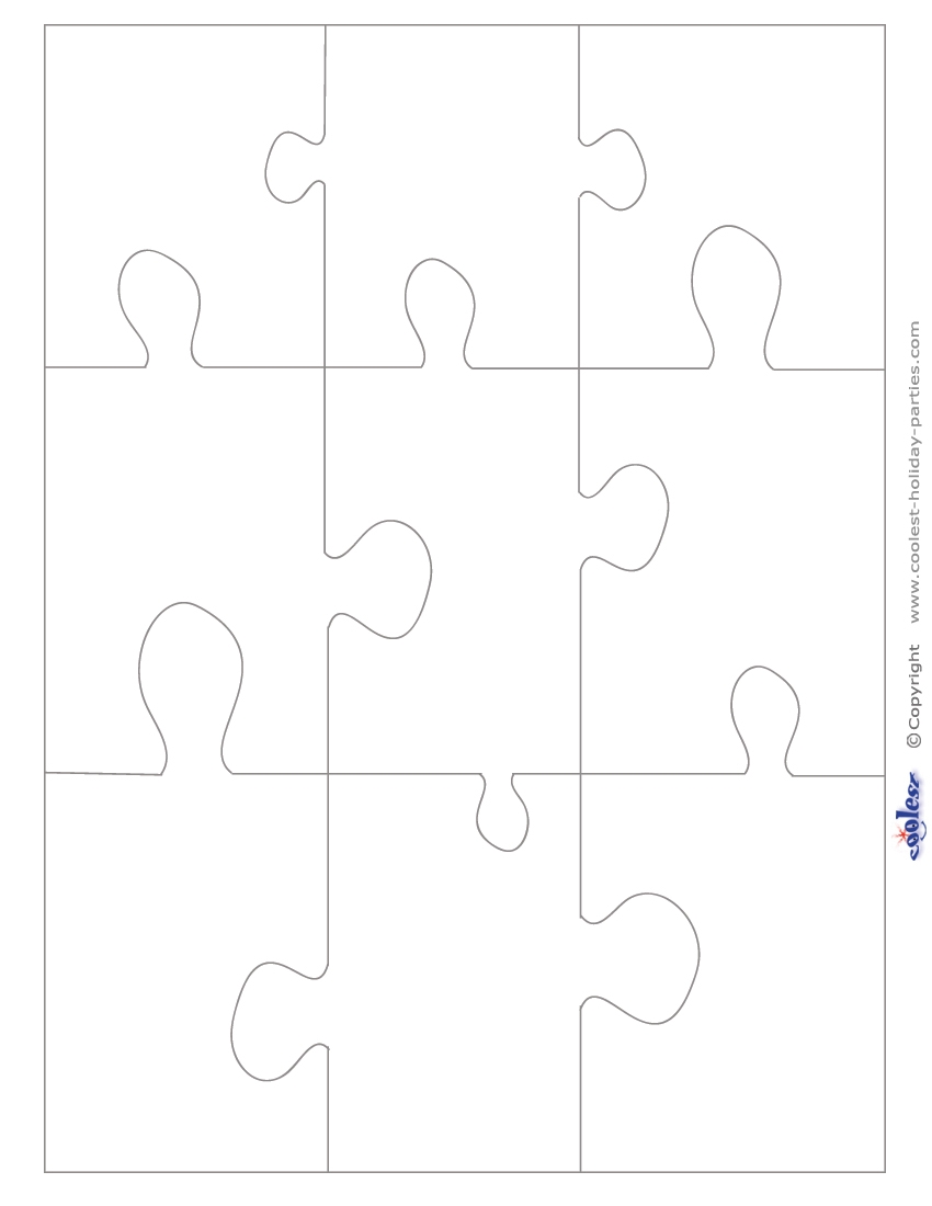 Puzzle Piece Printable Template