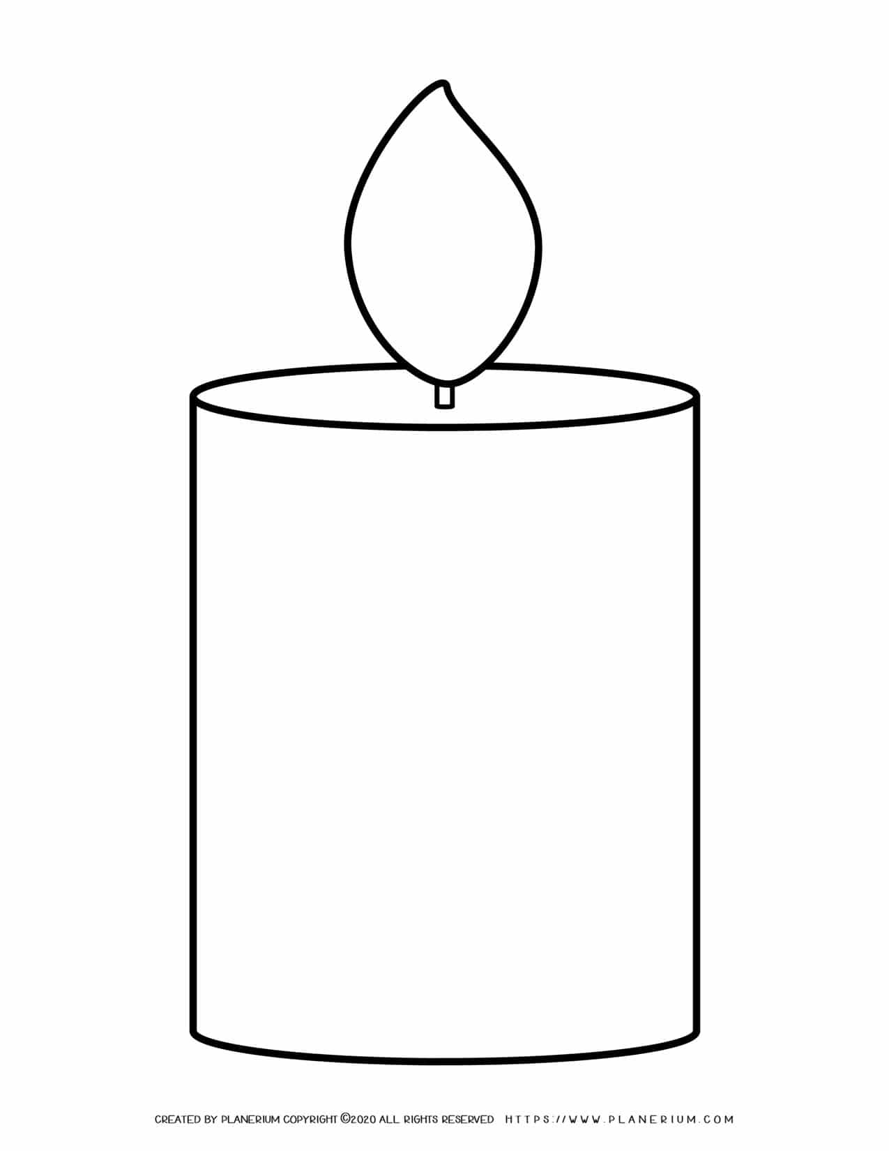 Printable Birthday Candles Template