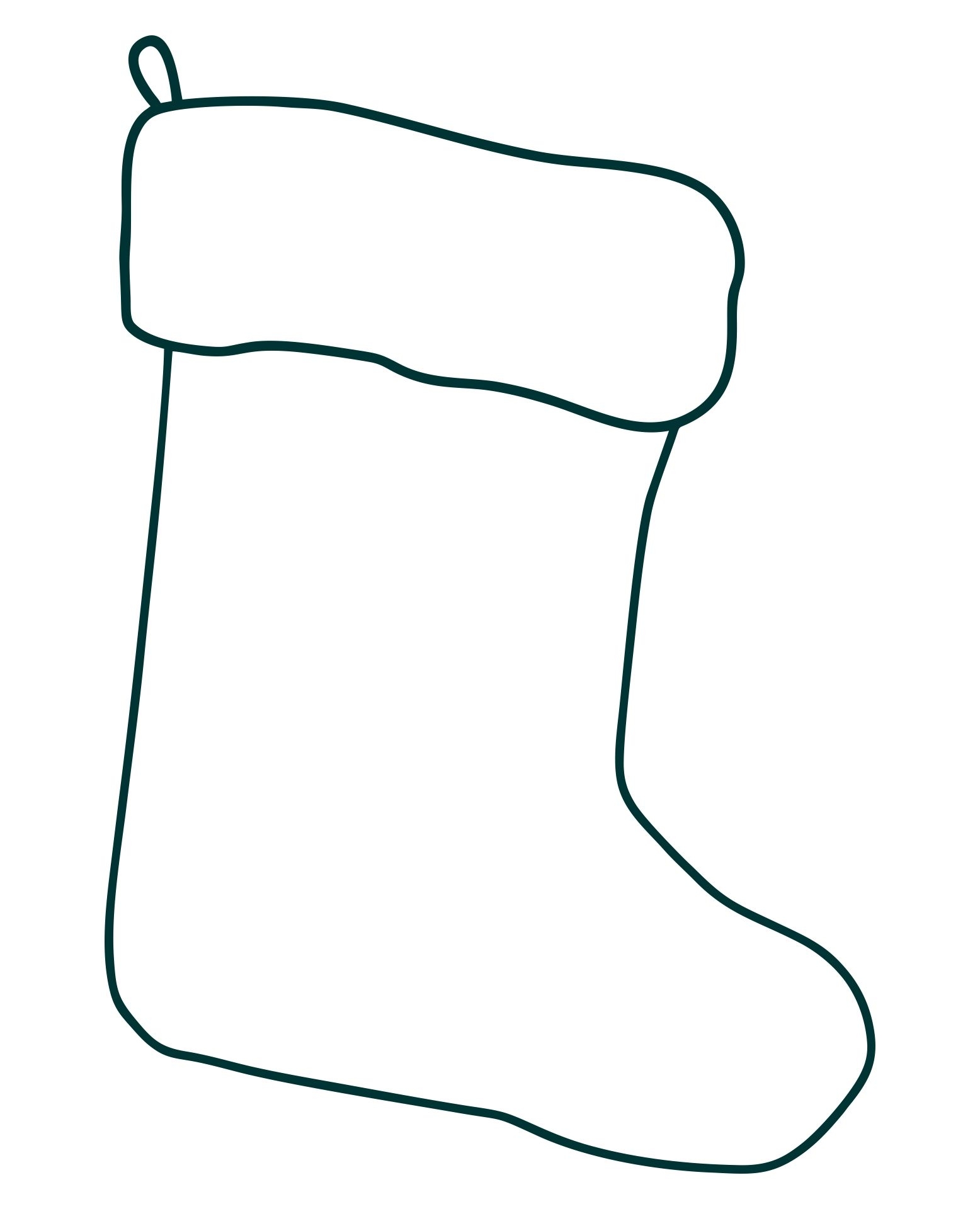 Large Christmas Stocking Template Christmas Stocking Template Christmas Stockings Stocking Template