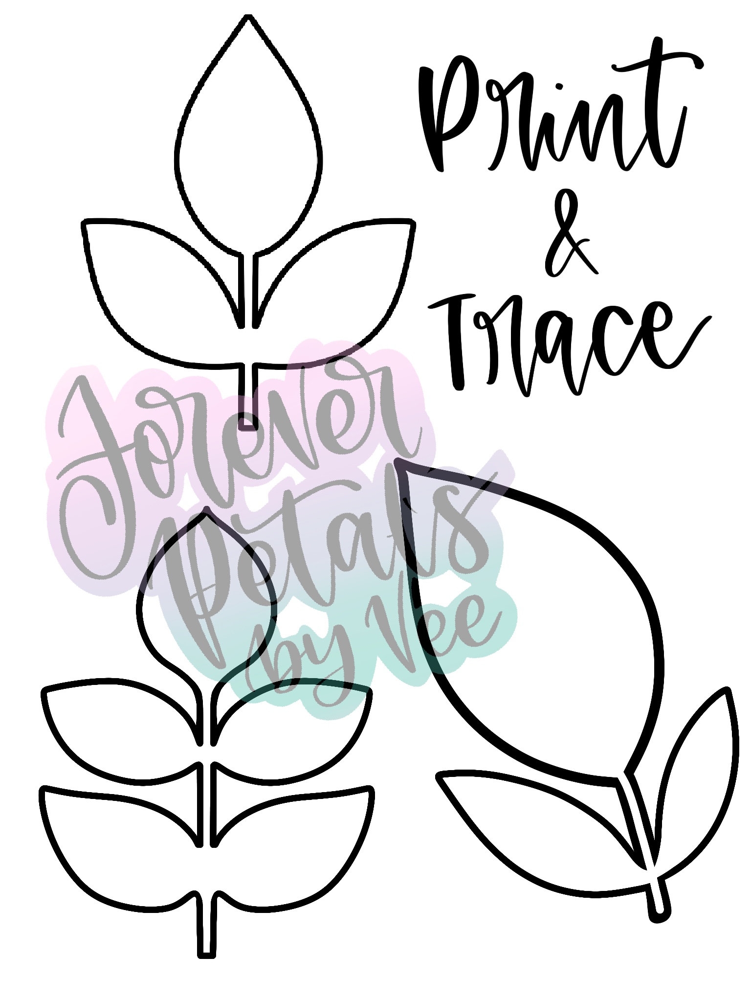 Printable Stem And Leaf Template