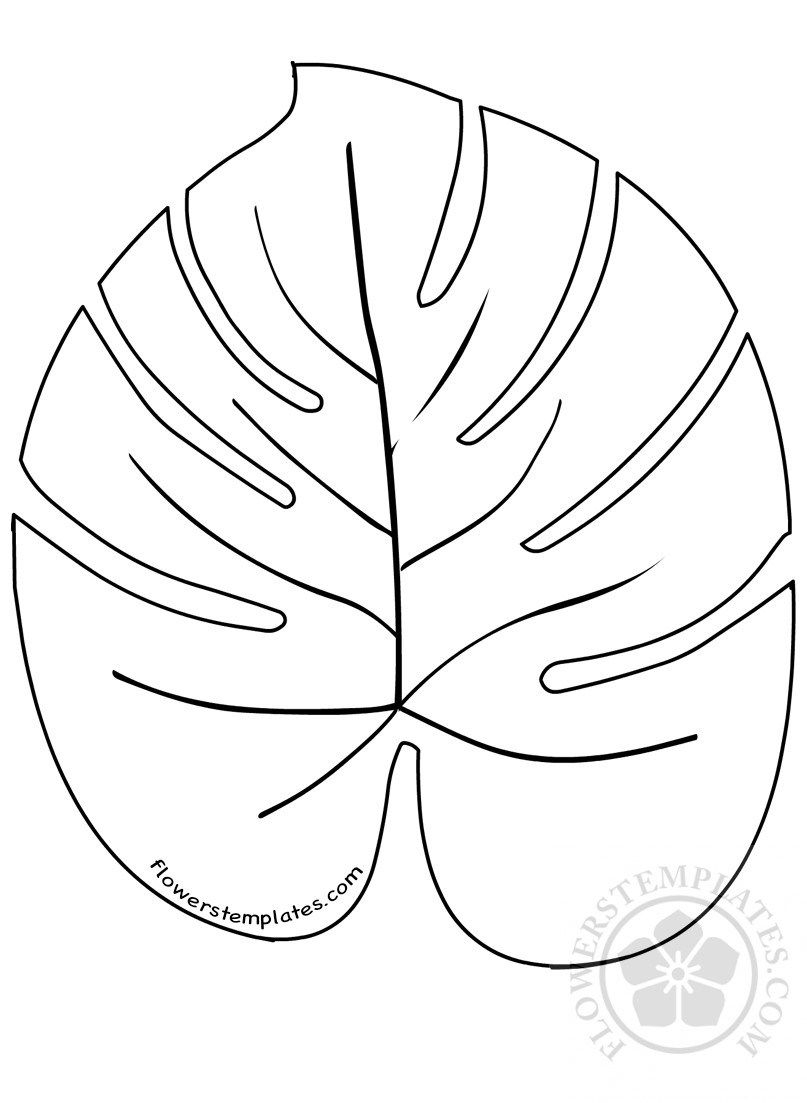 Large Palm Leaves Template Flowers Templates Leaf Template Leaf Coloring Page Leaf Template Printable
