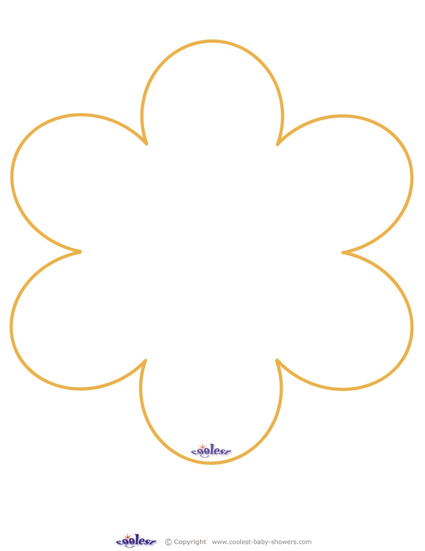 Big Flower Template Printable
