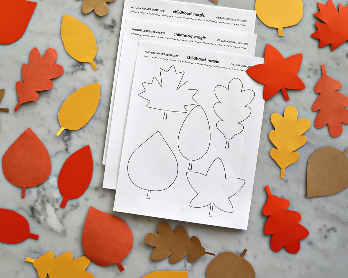 Fall Leaves Cut Out Printable Leaf Template