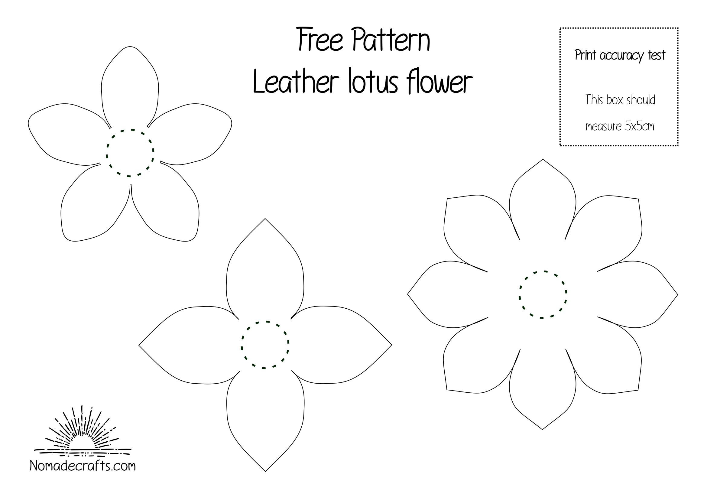 Leather Lotus Flower Nomade Crafts Dreams Free Leather craft Patterns
