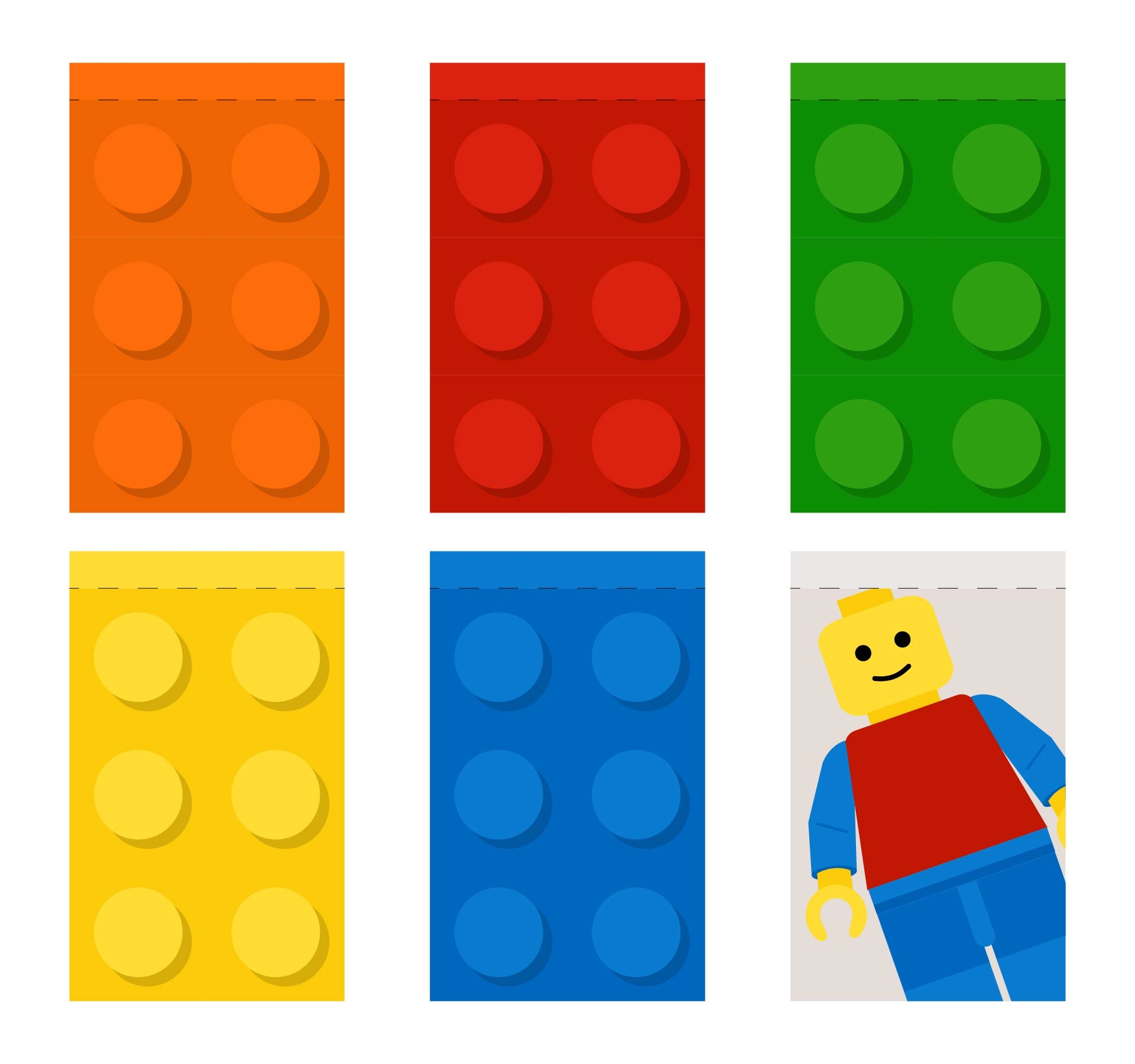 Printable Lego Block Template