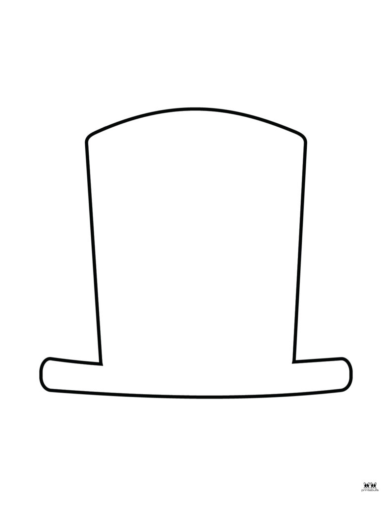 Printable Outline Leprechaun Hat Template