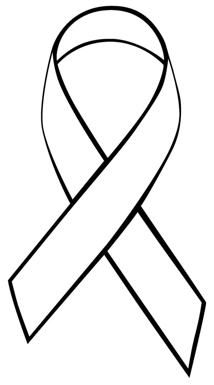 Breast Cancer Ribbon Template Printable