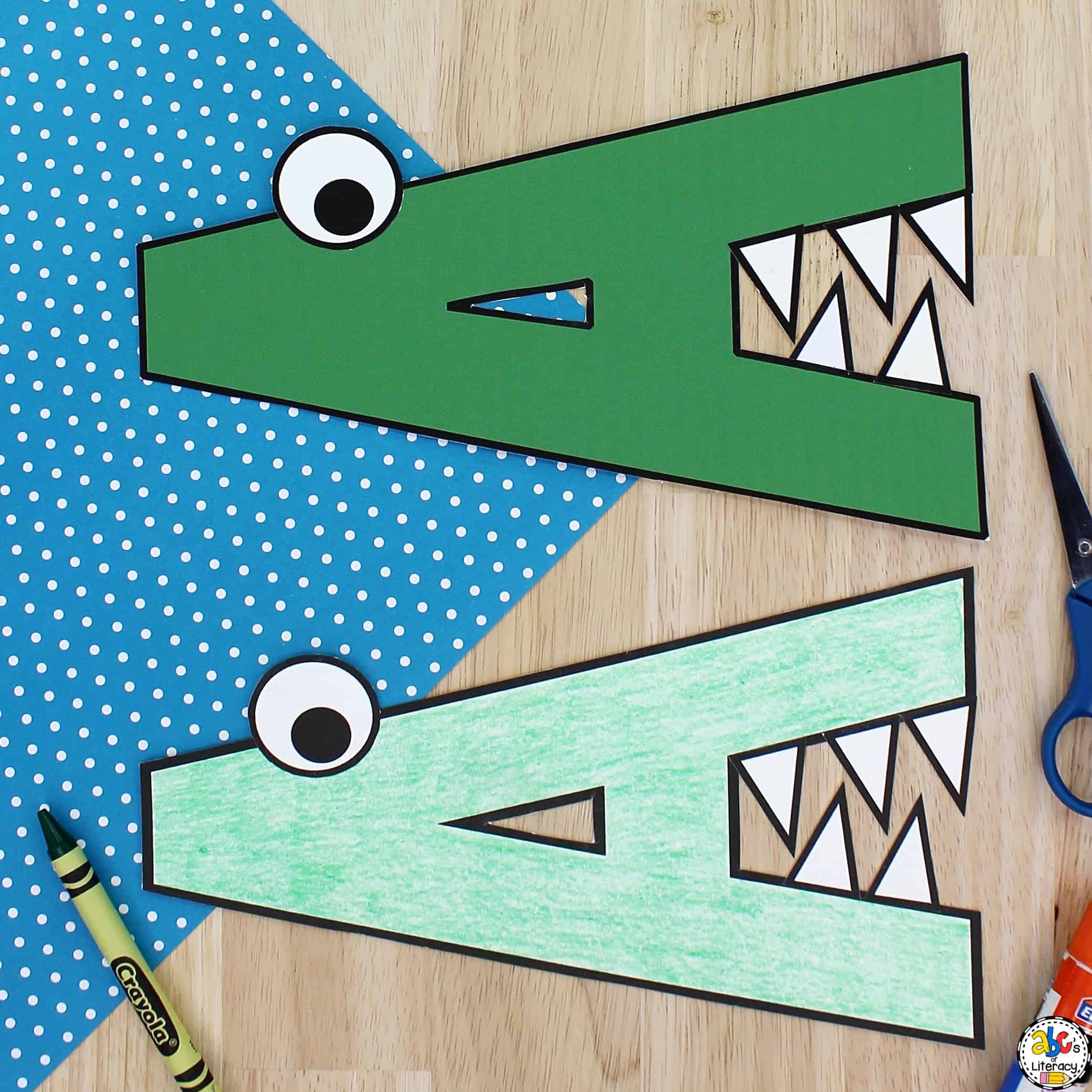 Letter A Alligator Craft Printable Template