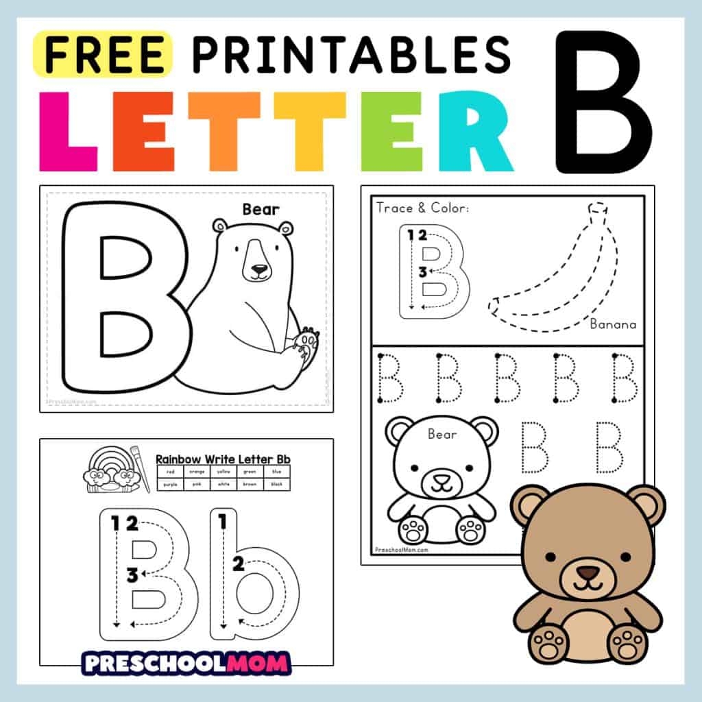 Letter B Template Printable