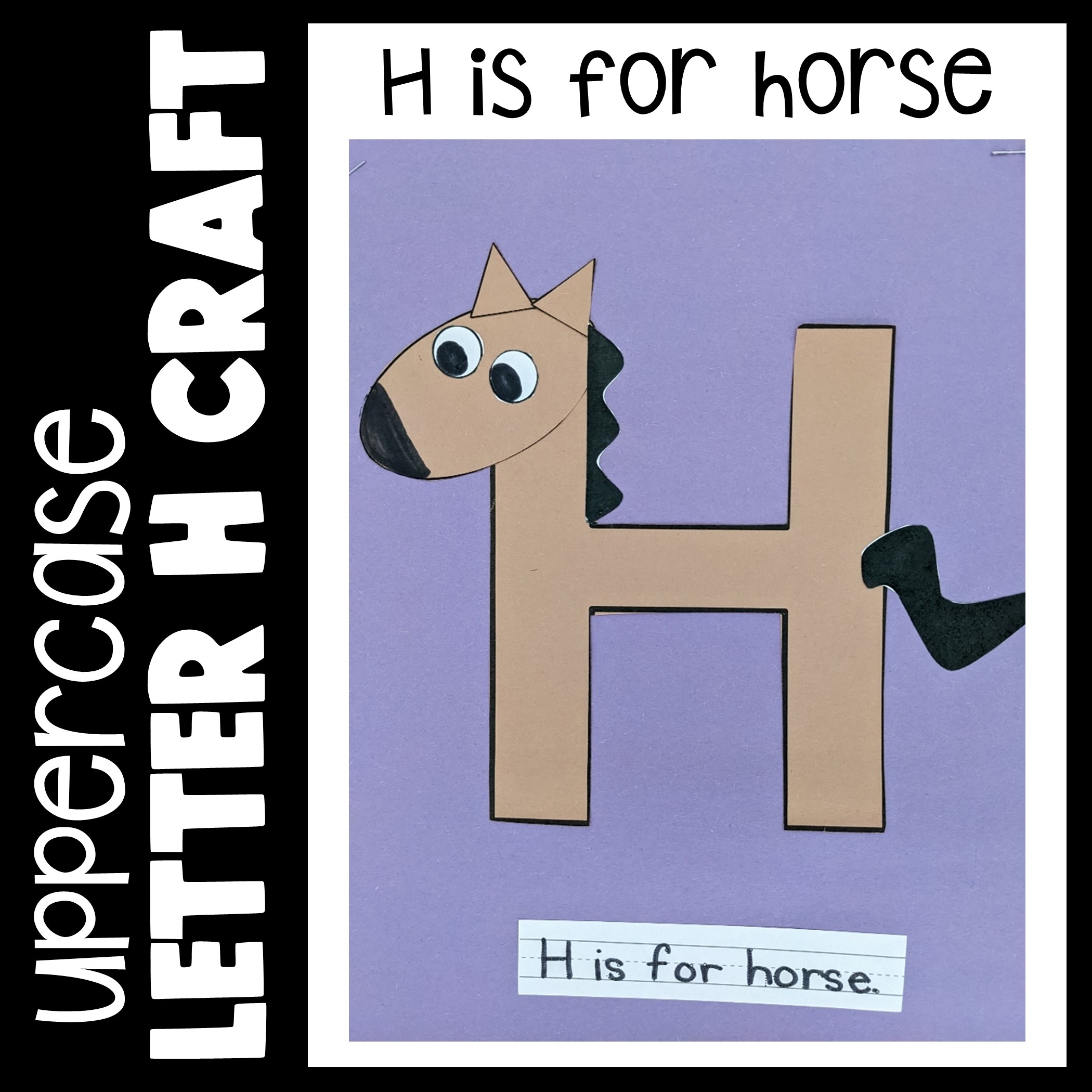 Printable Letter H Craft Template