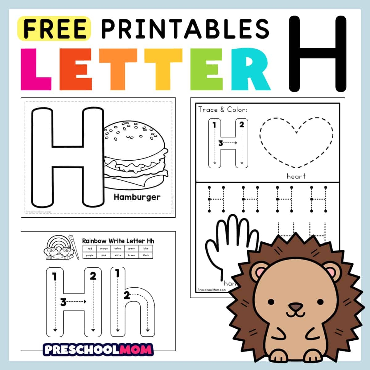 Printable Letter H Craft Template