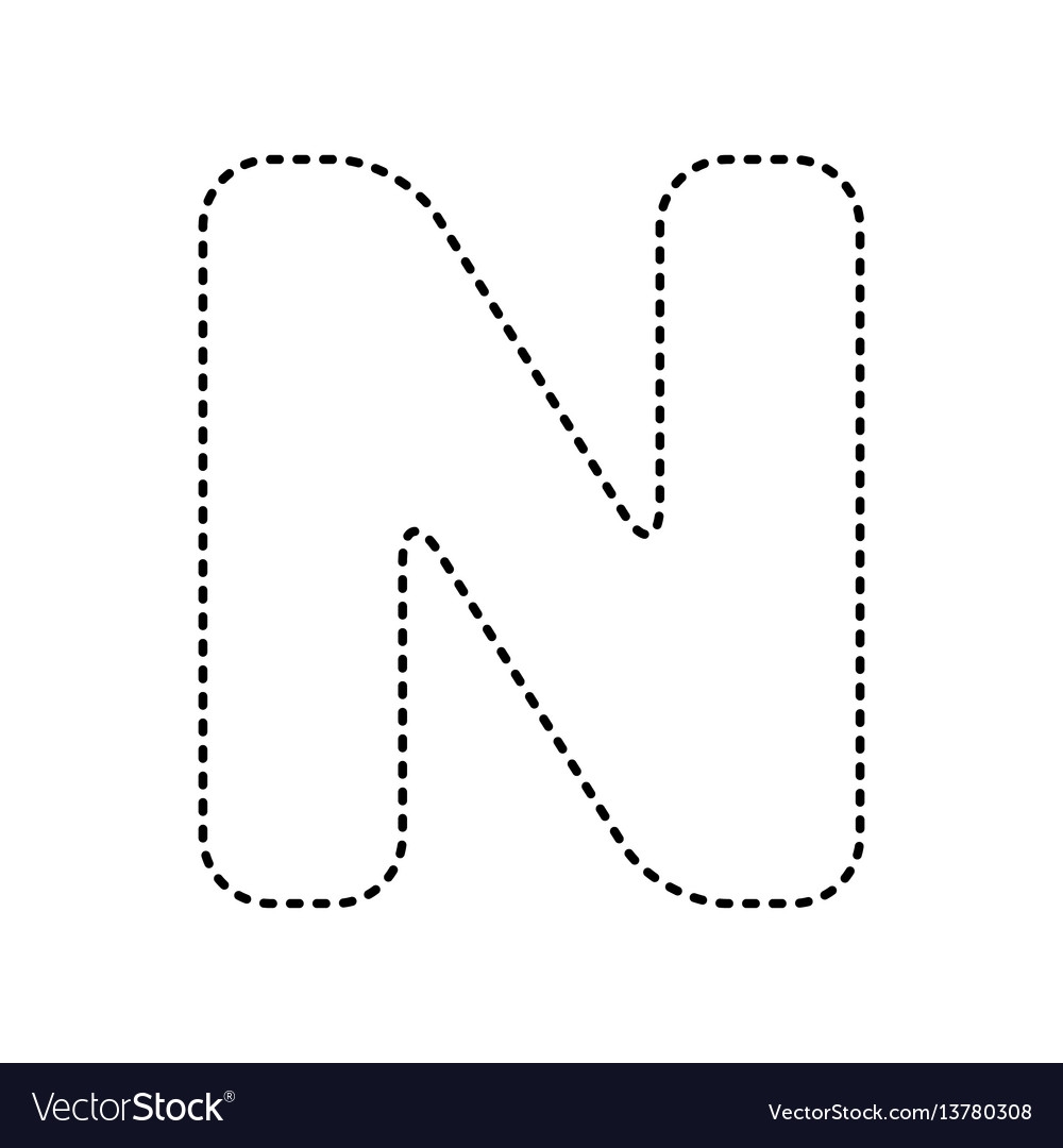 Letter N Sign Design Template Element Royalty Free Vector