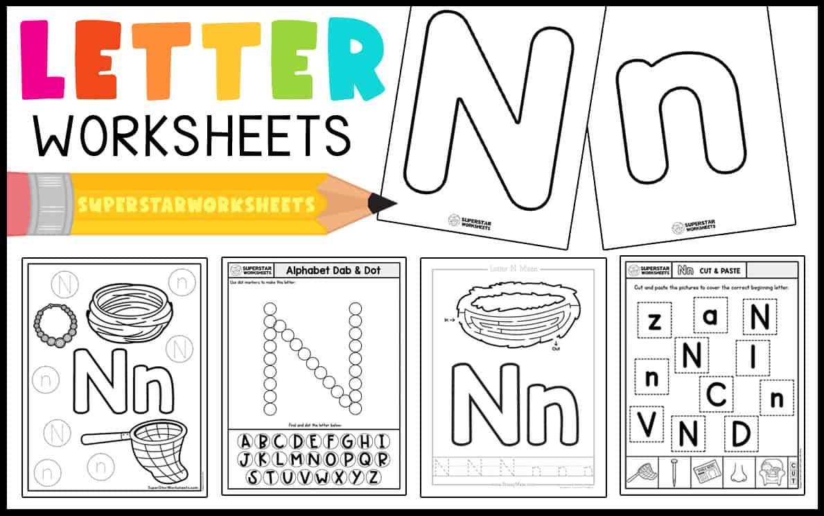 Letter N Printable Template