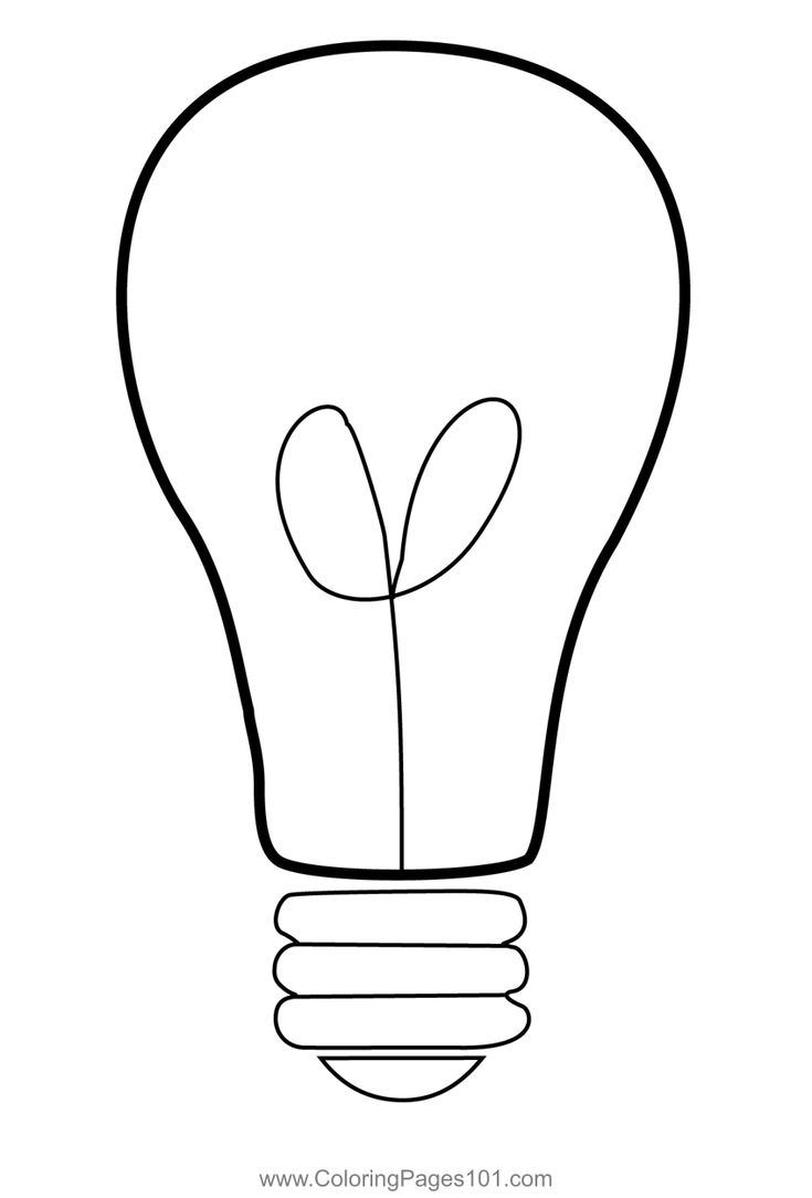 Printable Light Bulb Template