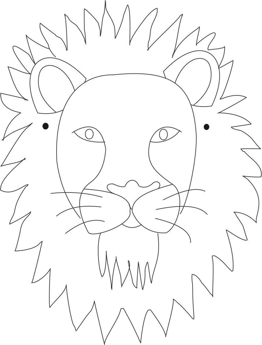 Lion Mask Printable Coloring Page For Kids Lion Coloring Pages Animal Coloring Pages Coloring Pages