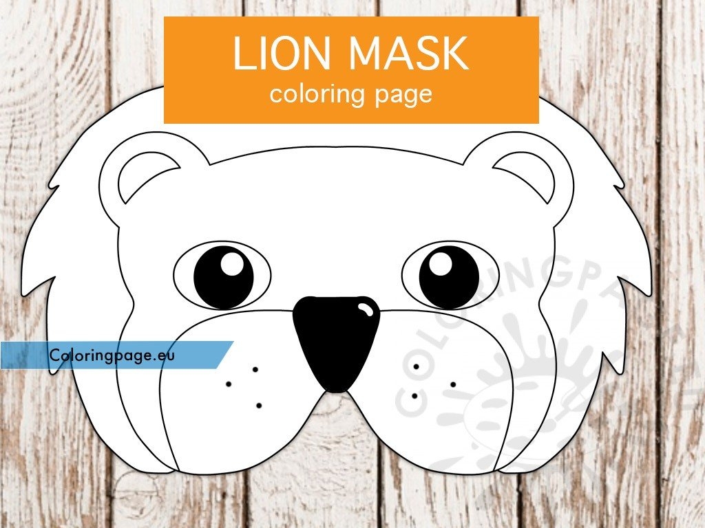 Lion Face Template Printable