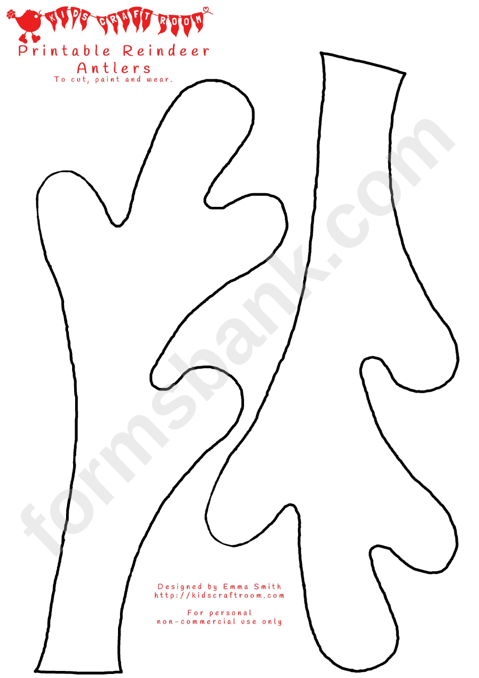 Looking For A Cut Out Reindeer Antlers Template Download It For Free Reindeer Antlers Reindeer Christmas Art Projects