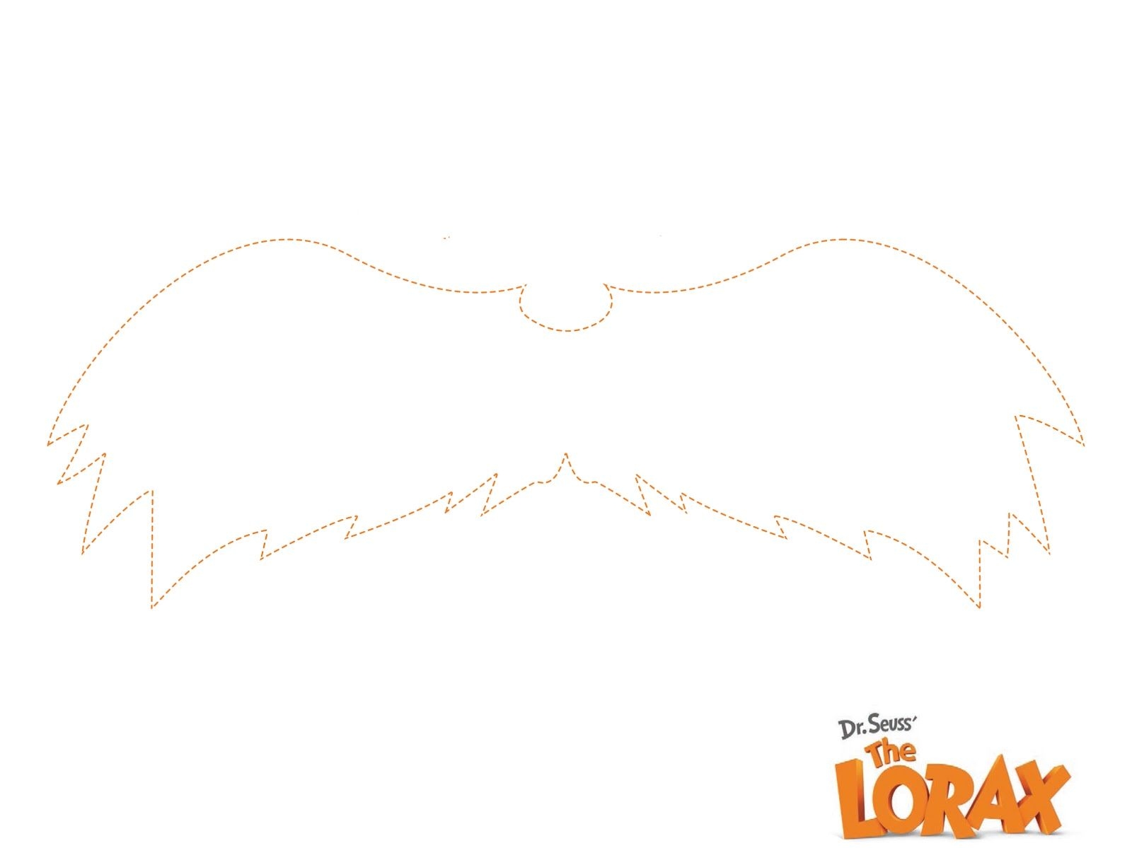 Lorax Mustache Pattern Google Search Lorax Craft The Lorax Dr Seuss Day