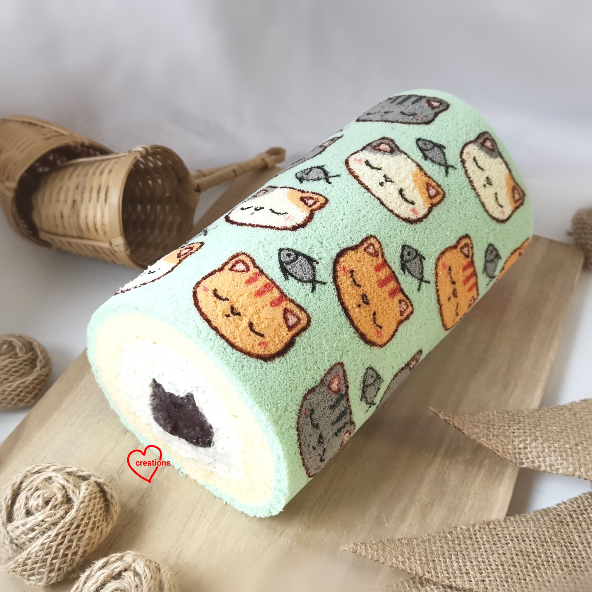 Printable Swiss Roll Pattern Template