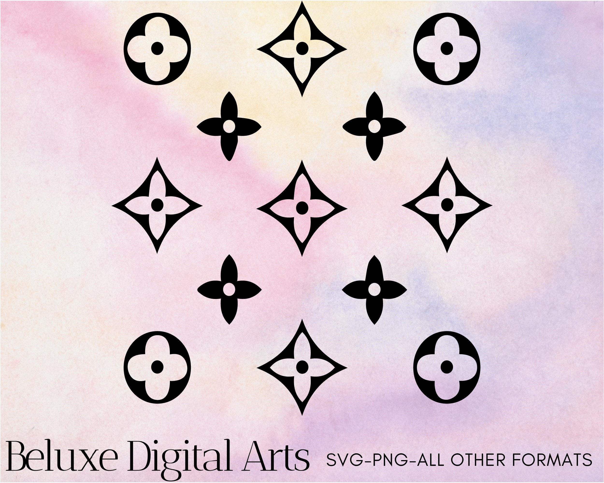 Printable Template Louis Vuitton Stencil
