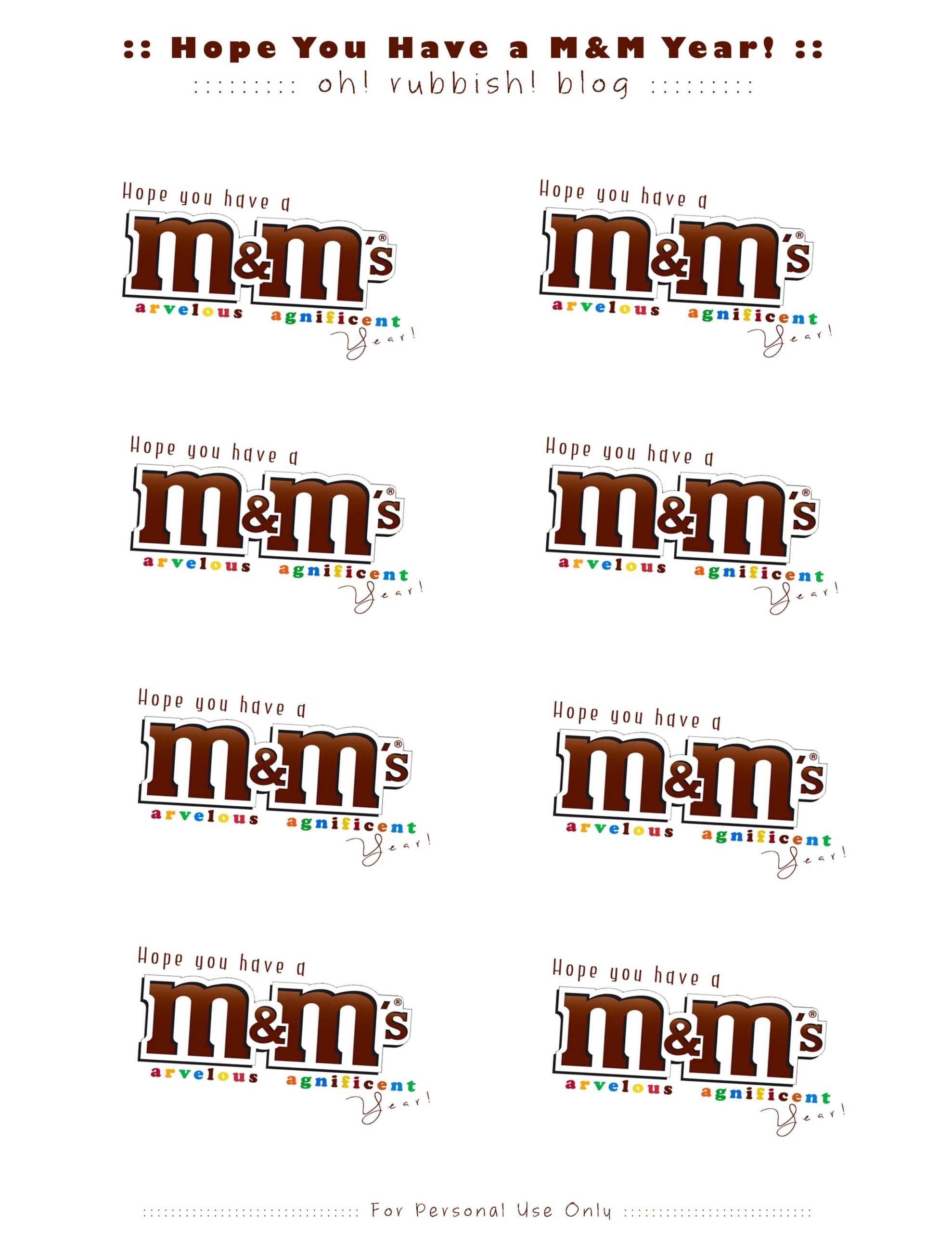 M M Marvelous And Magnificent Printable