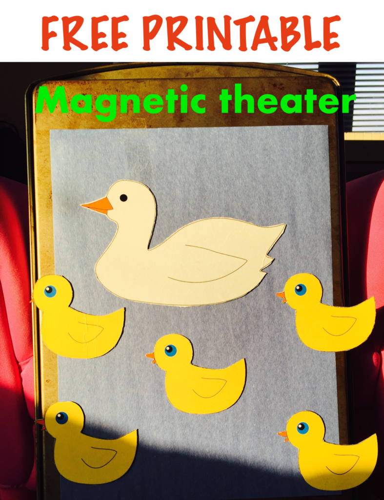 Magnetic Theater Based On 5 Little Ducks Nursery Rhyme Free Printable Chicklink
