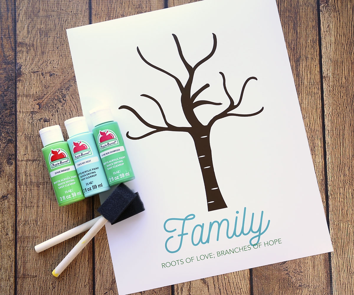 Make An Adorable Family Handprint Tree great Gift Idea It s Always Autumn