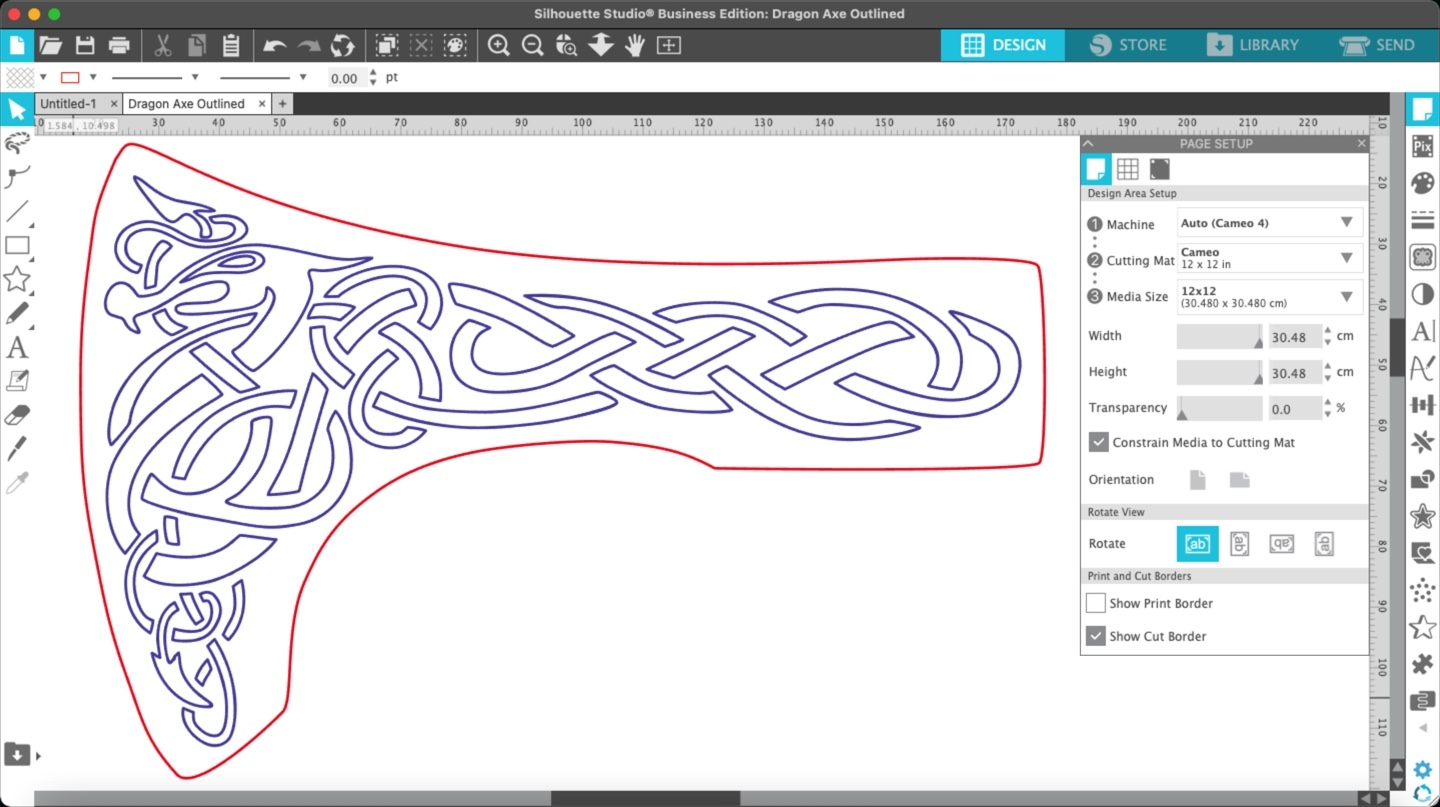 Printable Viking Axe Template
