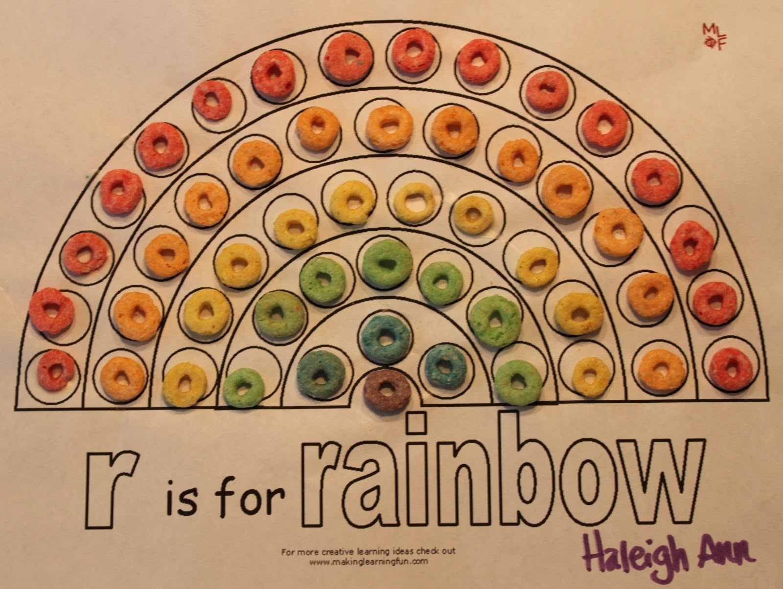 Mama Clucks Rainbow Crafts Fruit Loops Jell O 