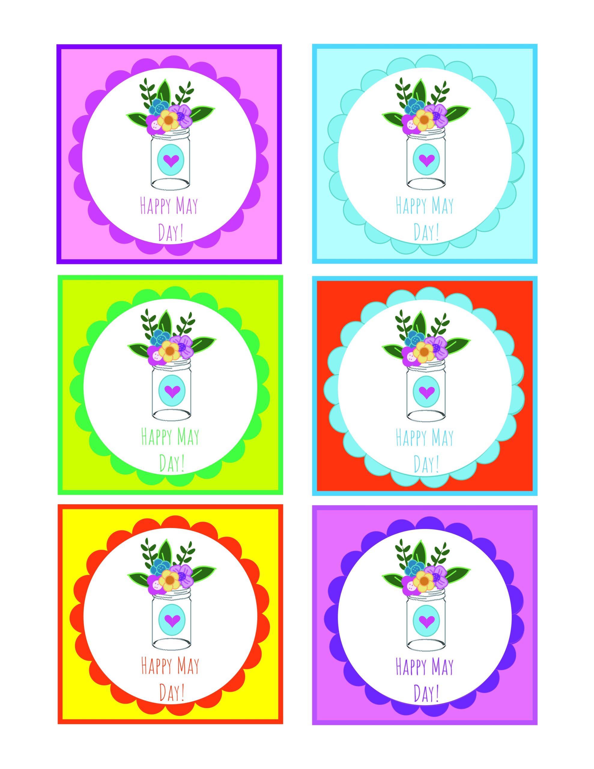 May Day Basket Printable Template