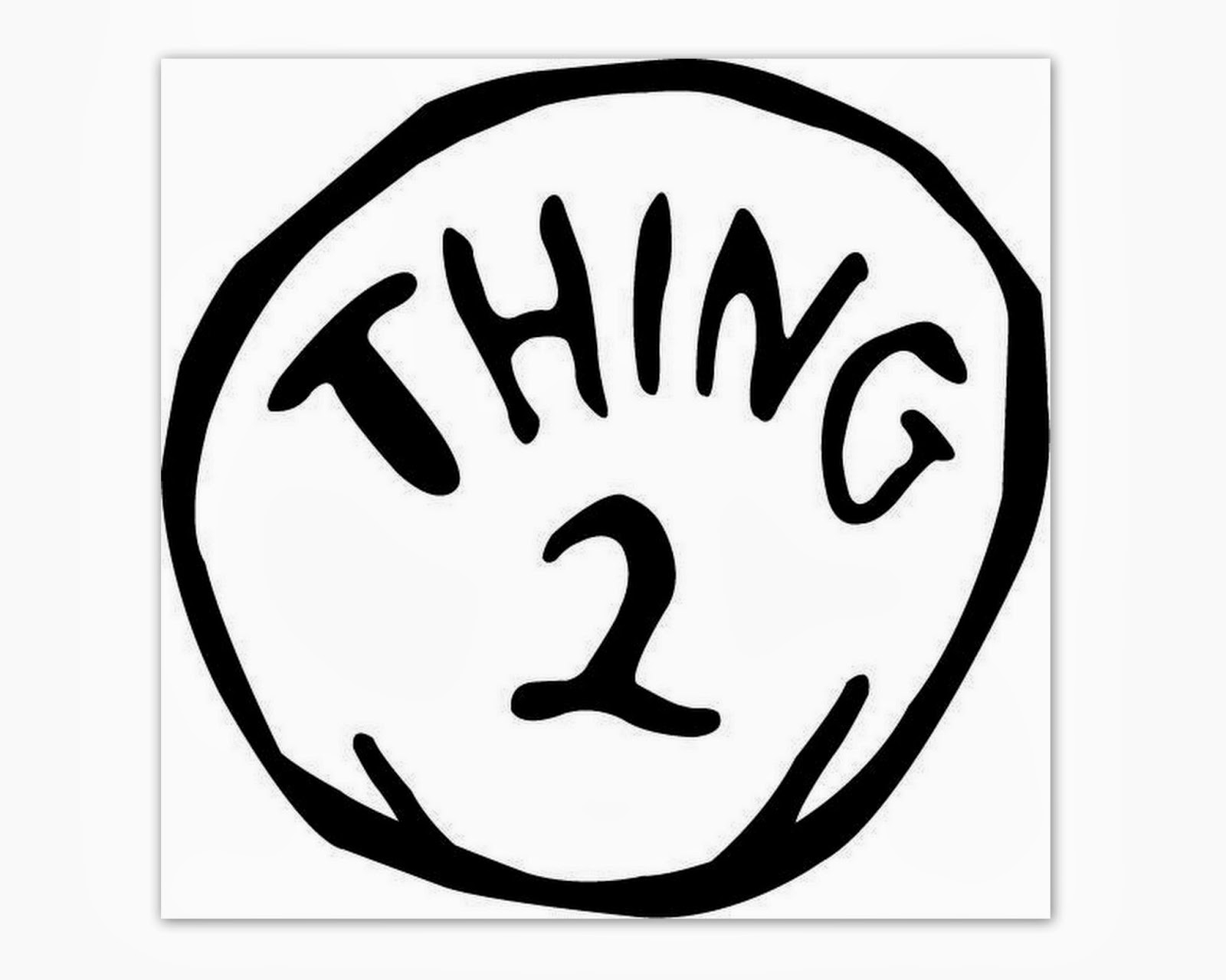 Thing 1 And Thing 2 Template Printable