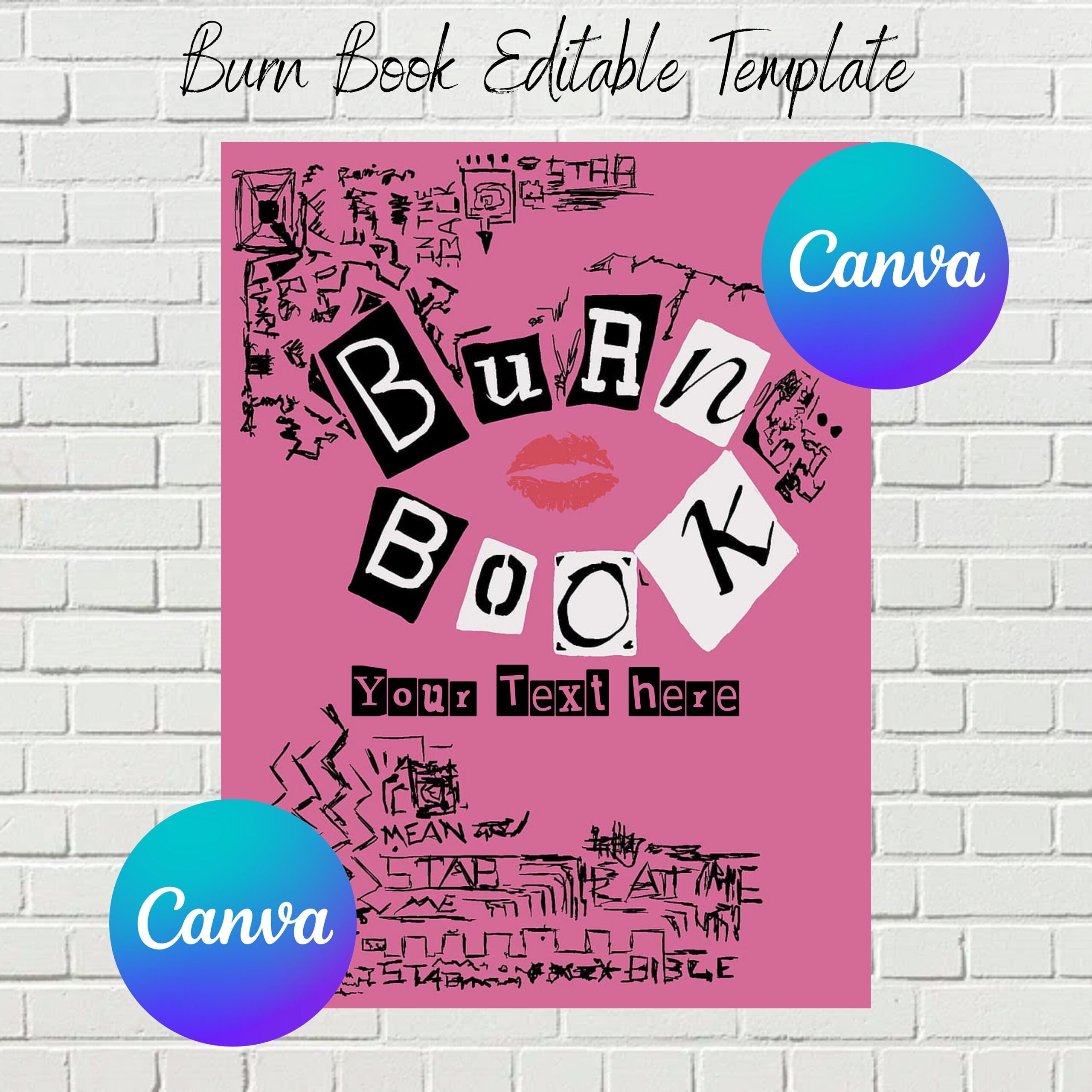 Printable Burn Book Template
