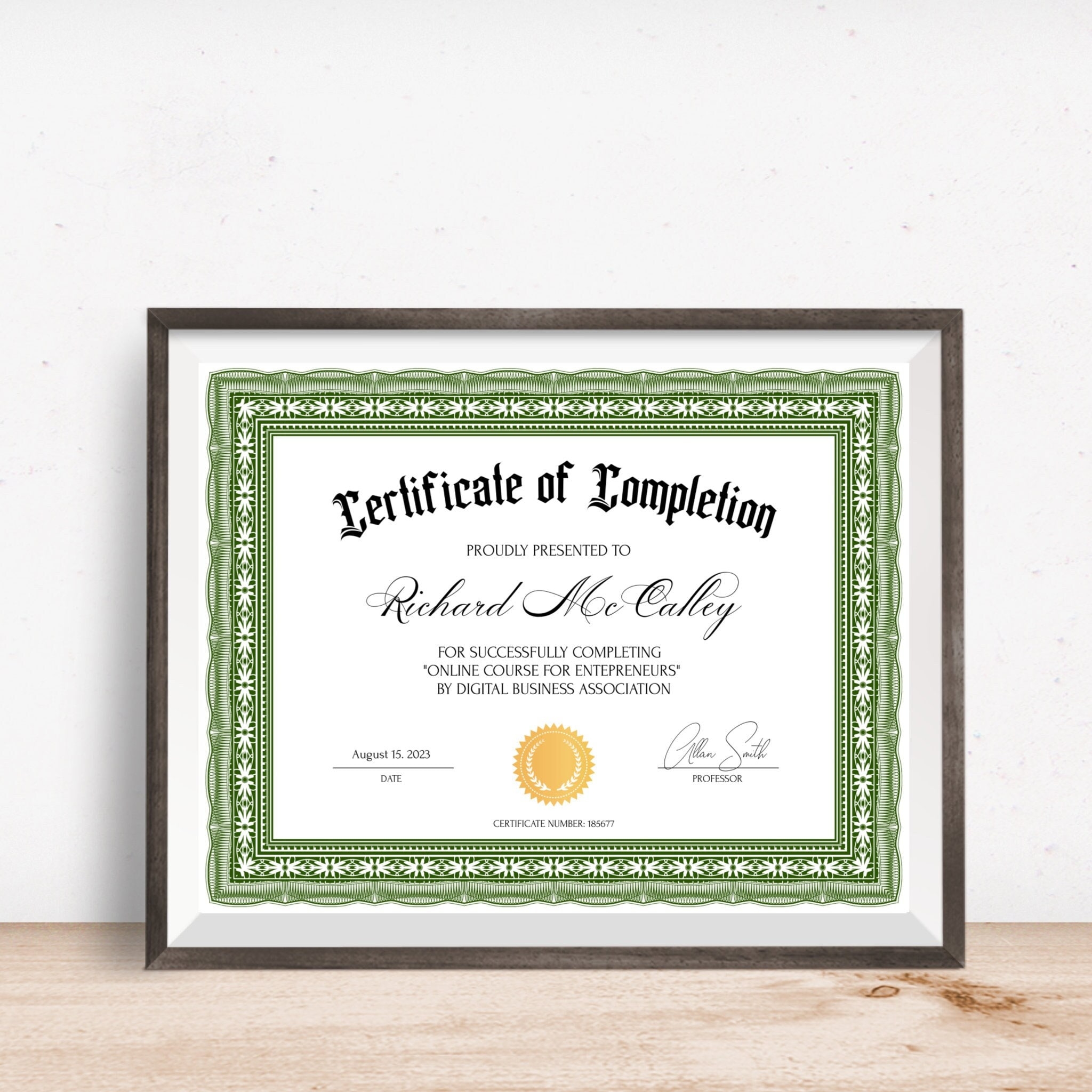 Medical Certificate Etsy