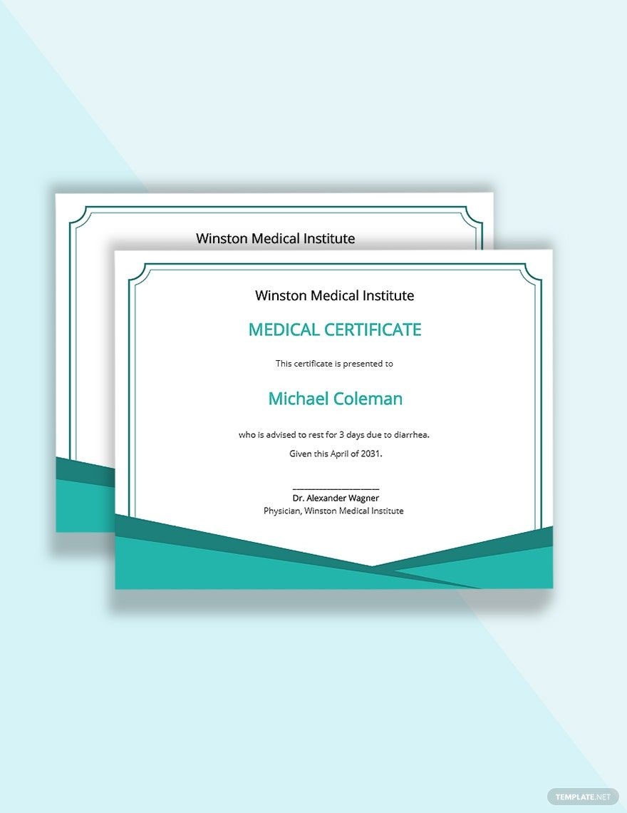 Printable Medical Assistant Certificate Template