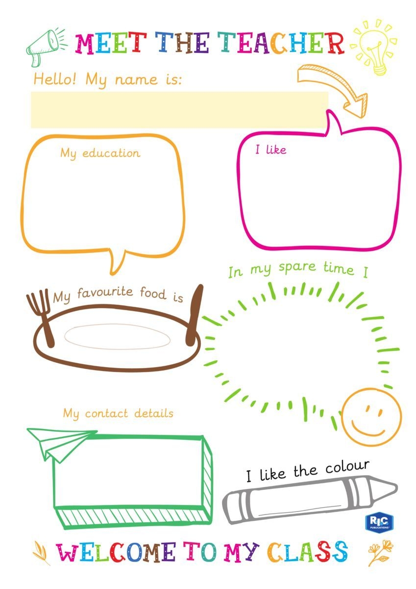 Meet The Teacher Letter Template