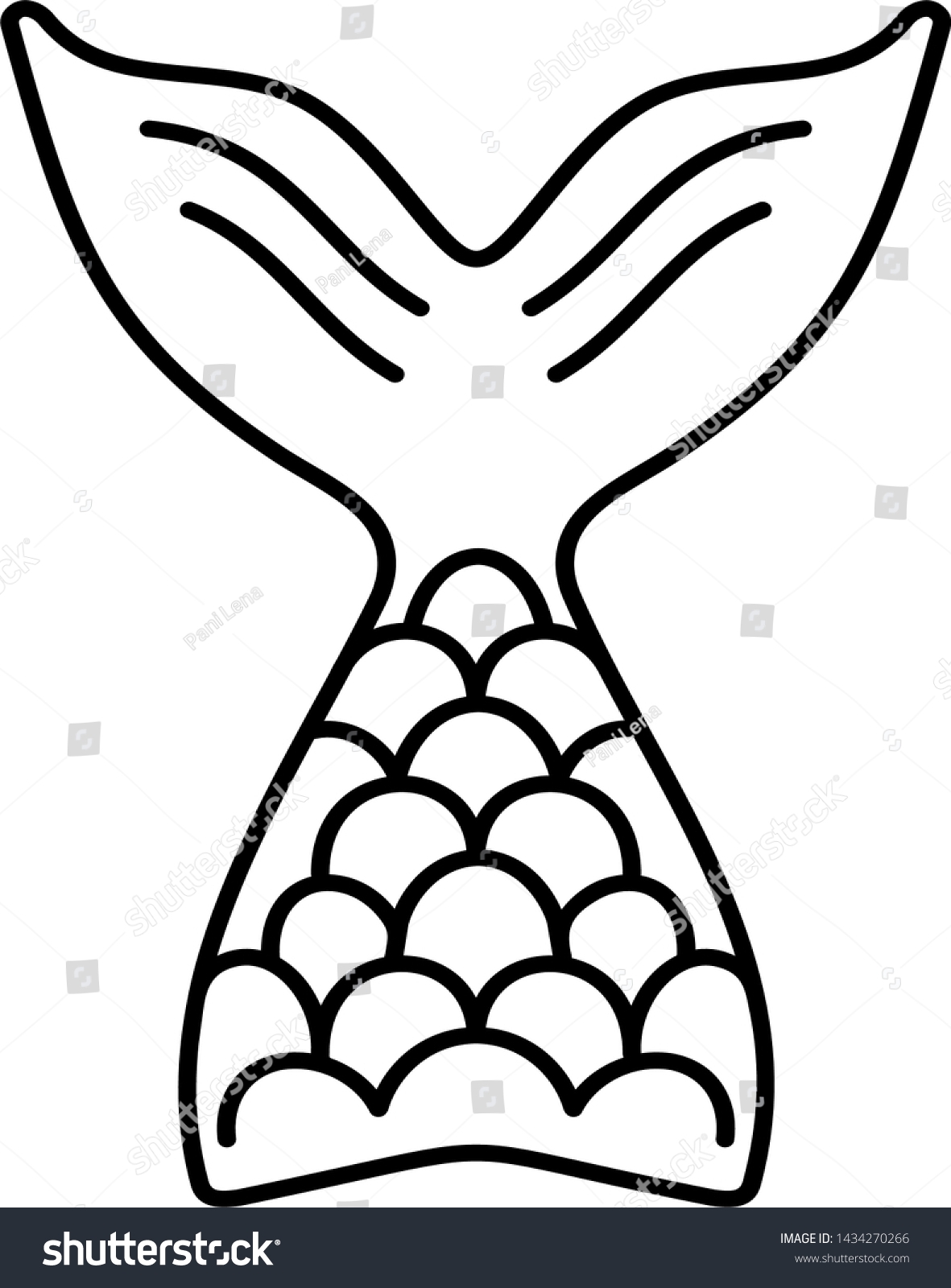 Mermaid Tail Printable Template