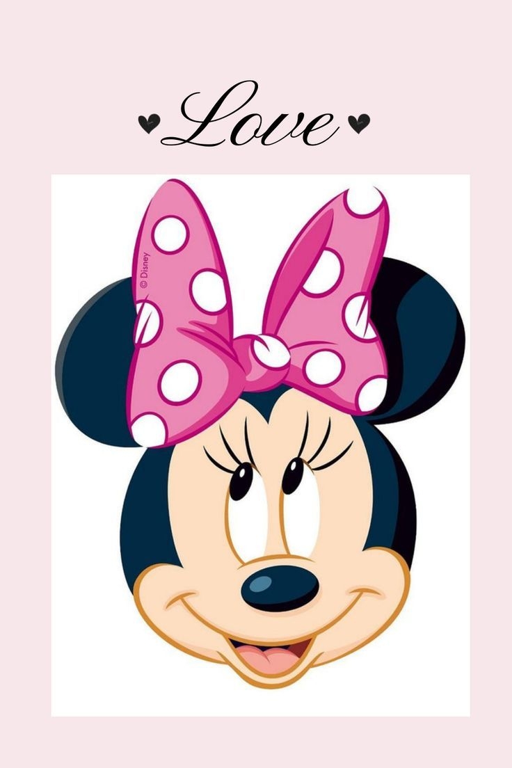 Printable Minnie Mouse Cake Topper Template