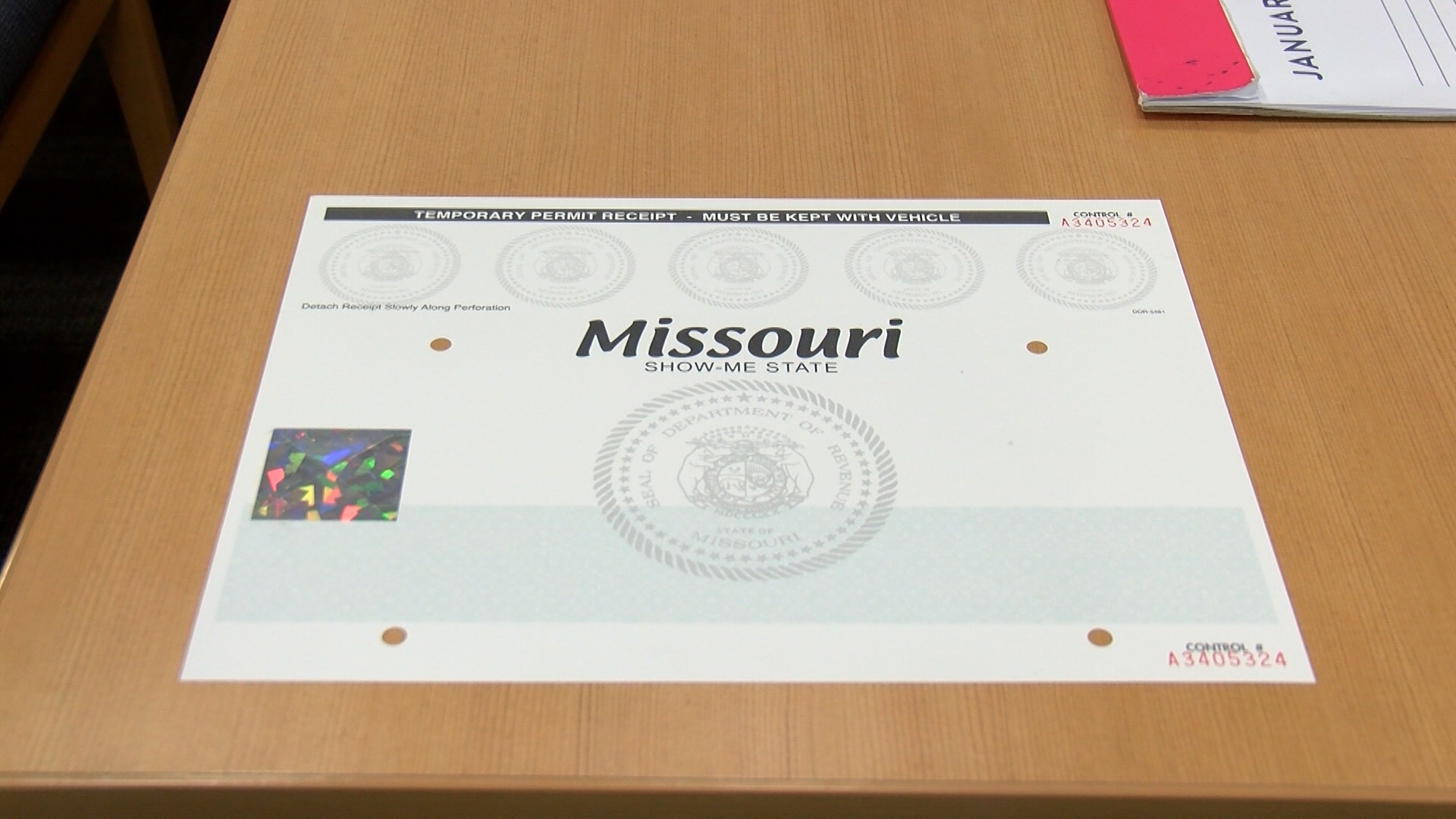Missouri s New Temporary Tag Design Is Harder To Counterfeit KOLR OzarksFirst