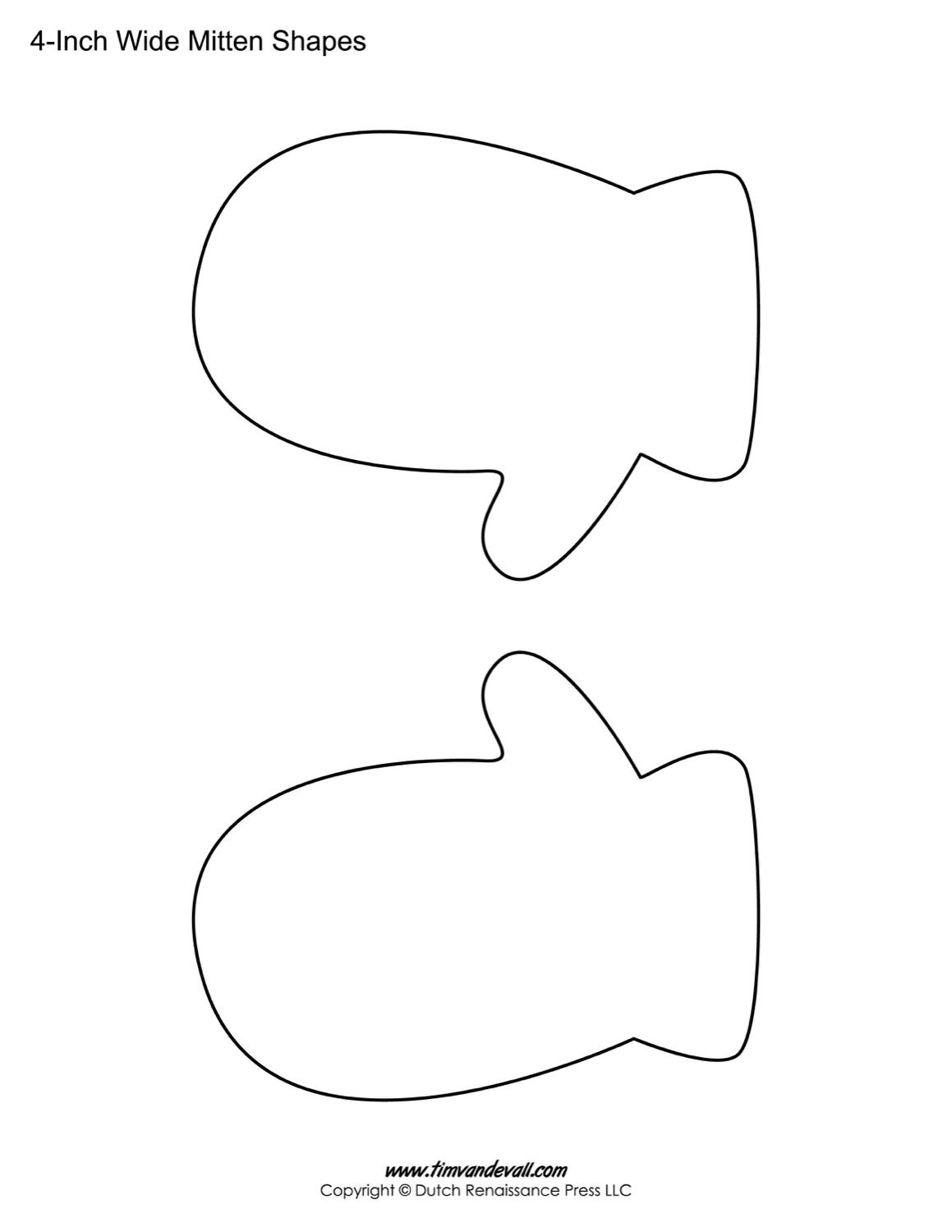 Mitten Templates Tim s Printables Mittens Template Christmas Arts And Crafts Mitten