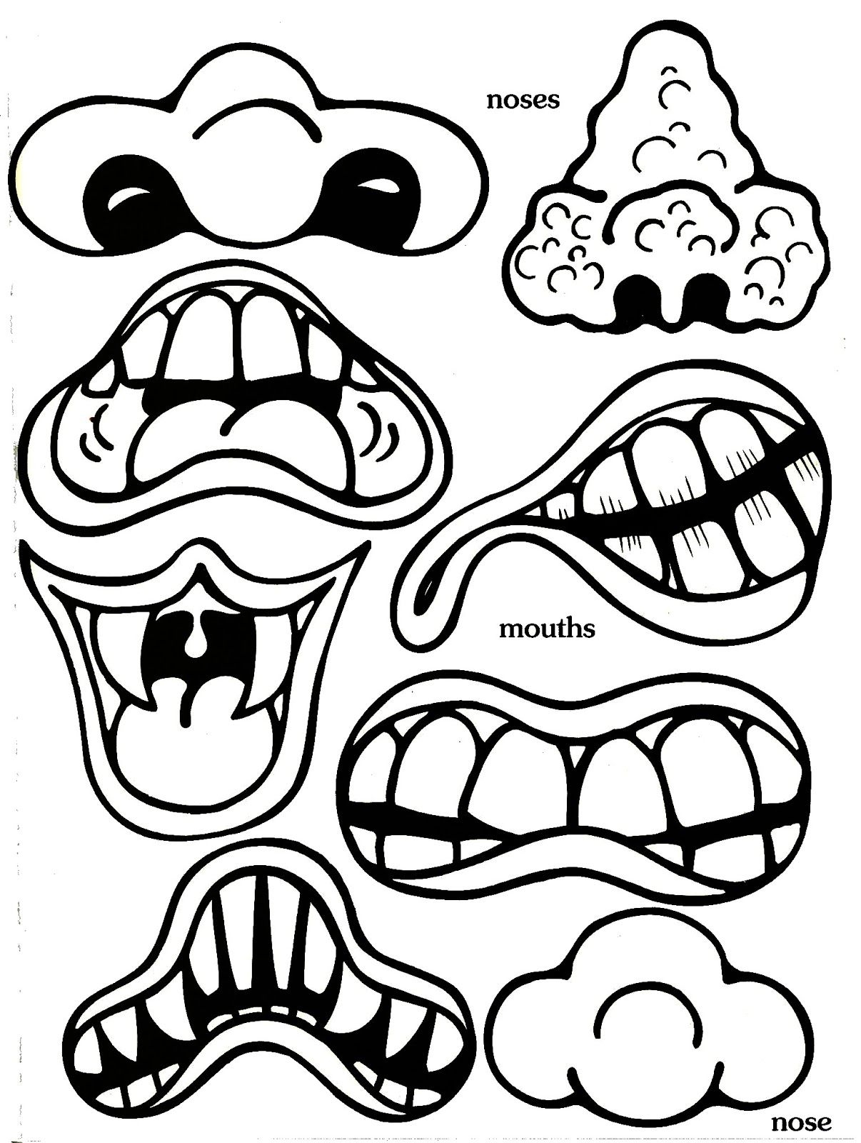 Printable Monster Mouth Template