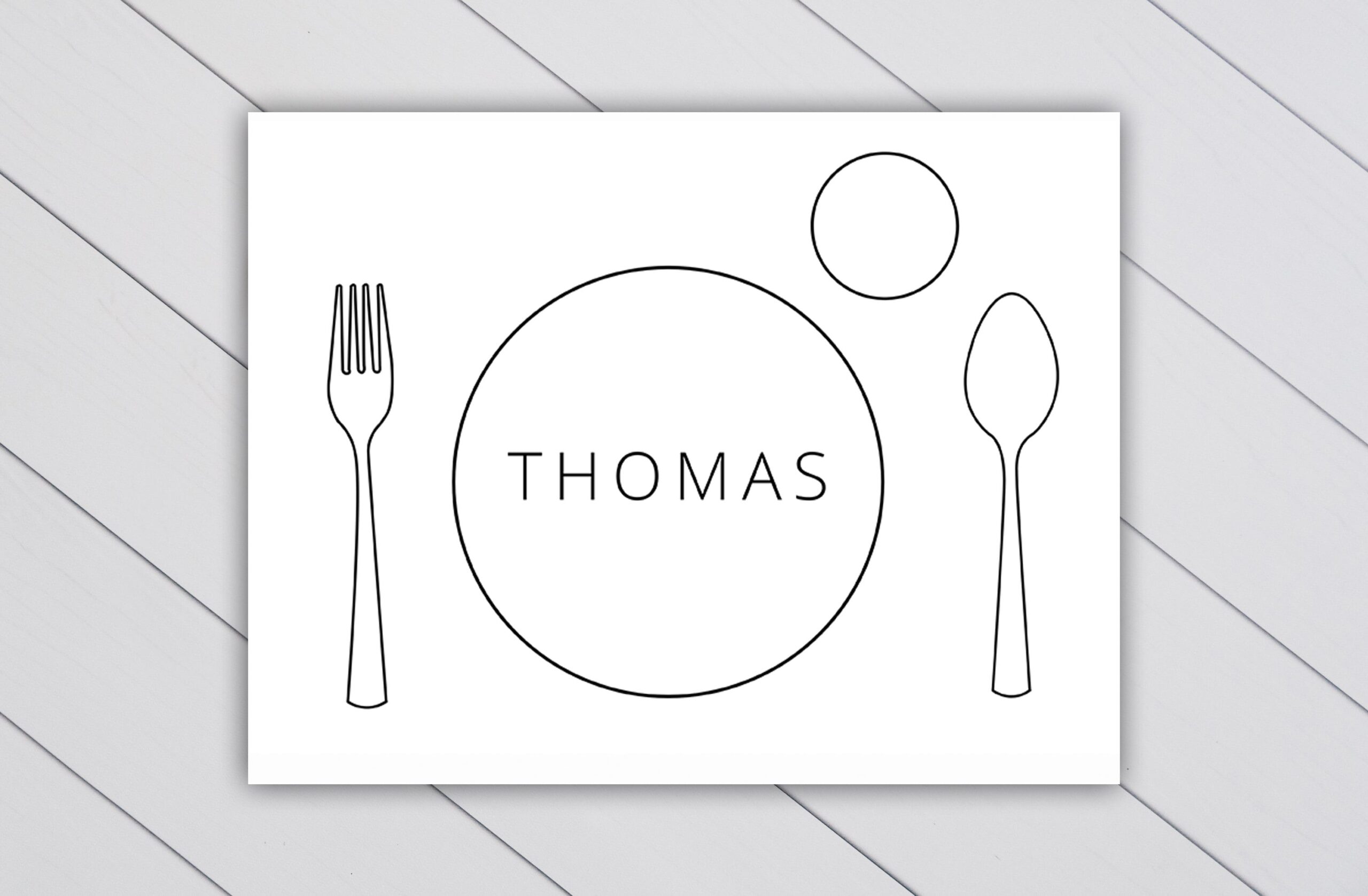 Preschool Printable Placemats Templates