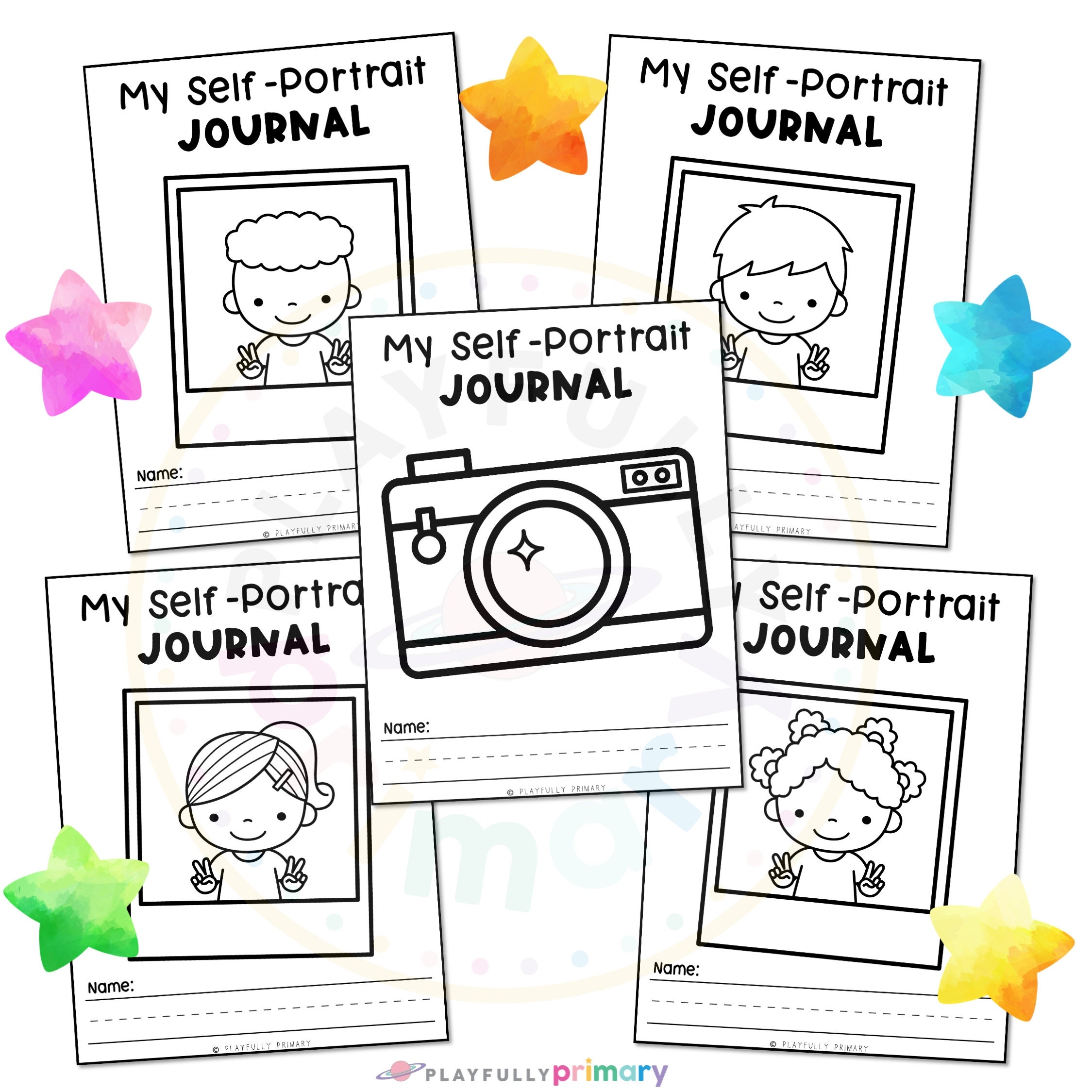 Printable Kindergarten Self Portrait Template