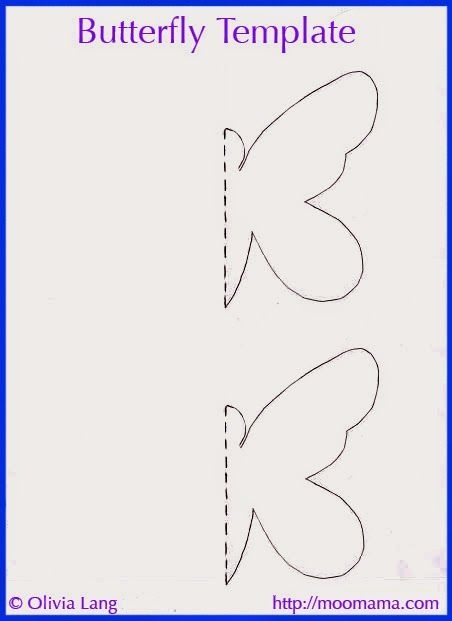 Cut Out Printable 3D Butterfly Template