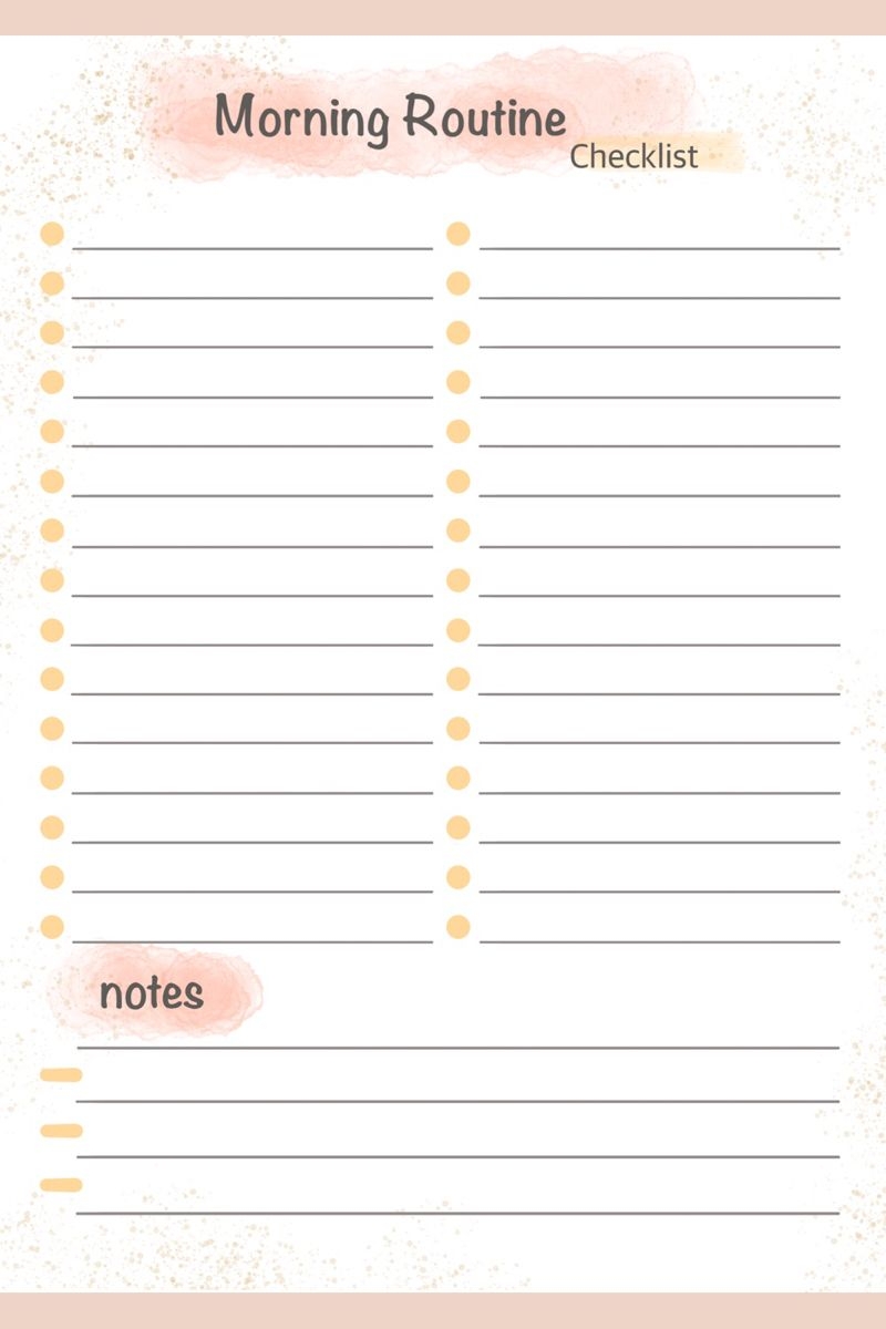 Morning Routine Printable Printable Checklist Daily Checkl Inspire Uplift Morning Routine Printable Morning Routine Checklist Routine Printable