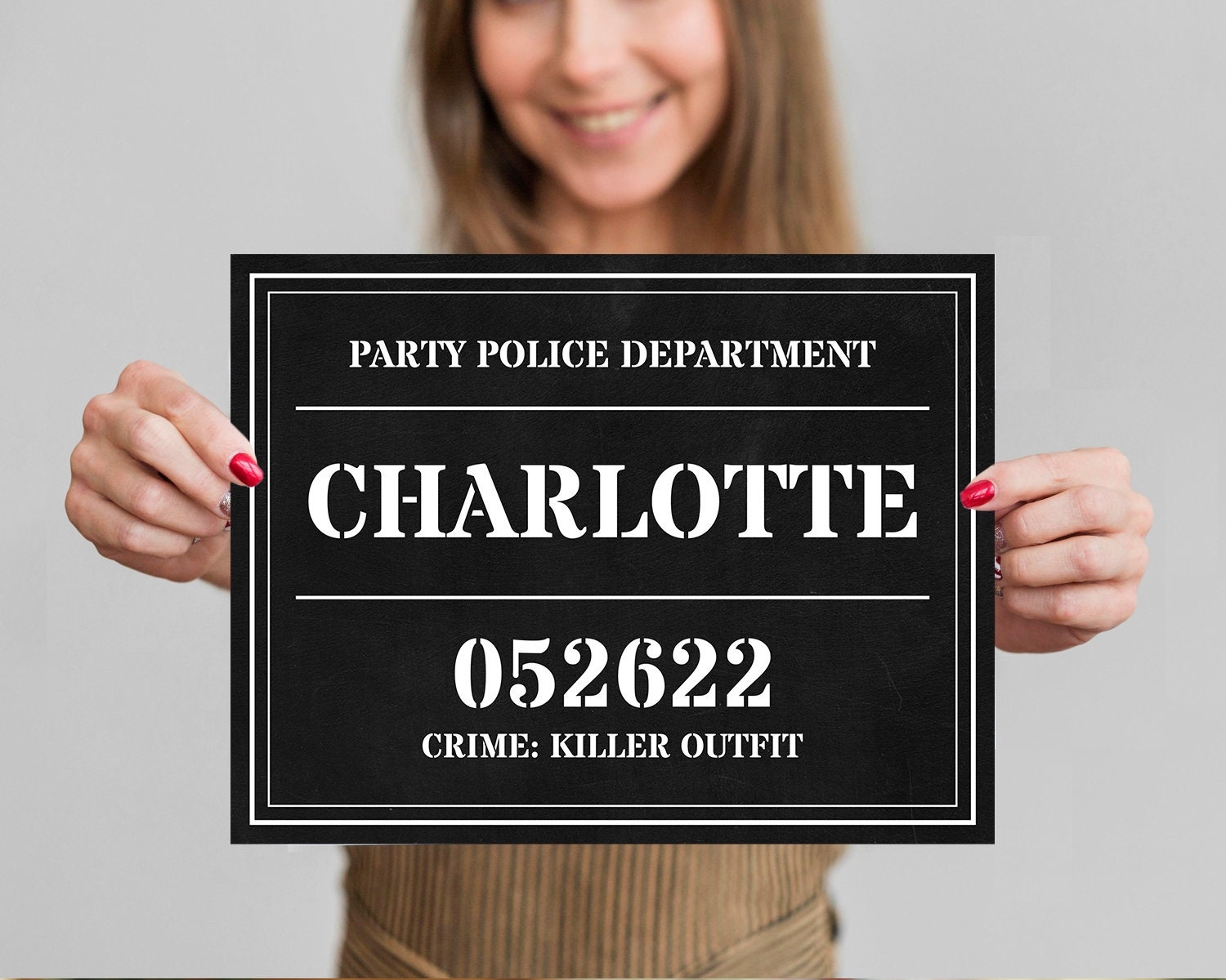 Printable Jail Sign Template