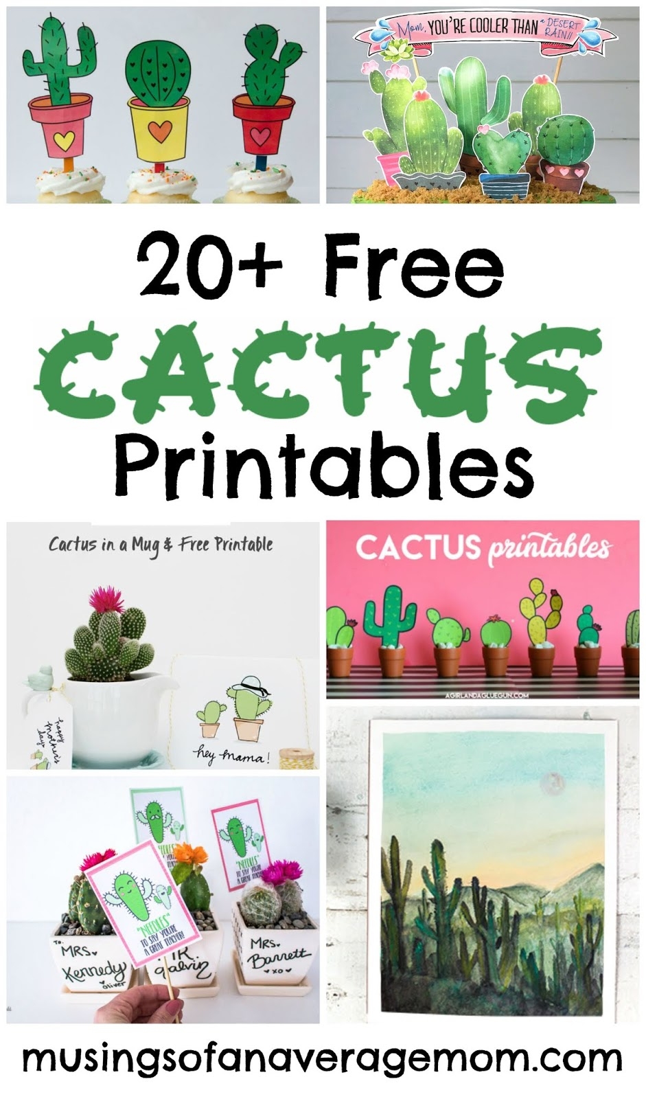 Free Printable Cactus Template