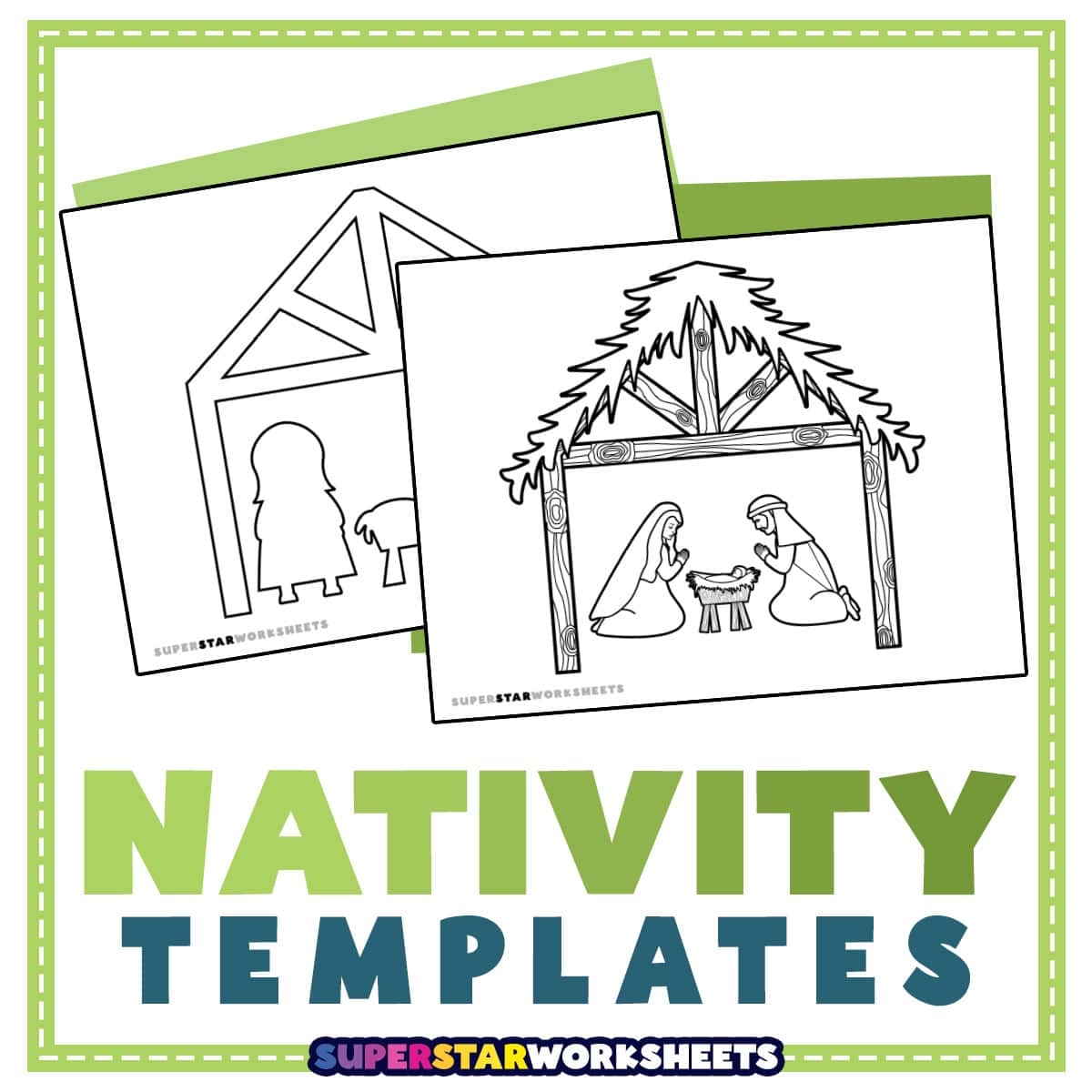 Free Printable Nativity Scene Templates